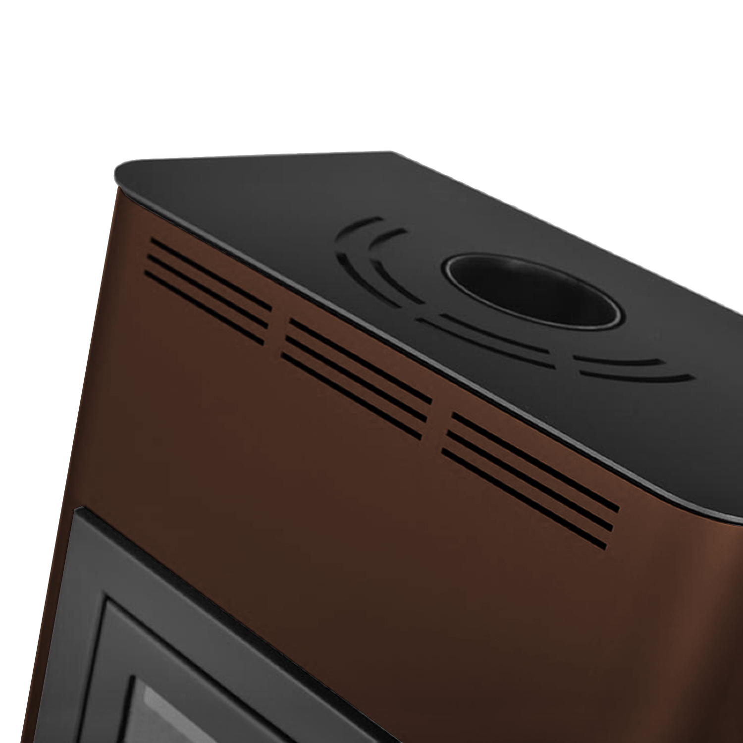 Aquaflam 7 Basic Wasserführender Kaminofen Brown