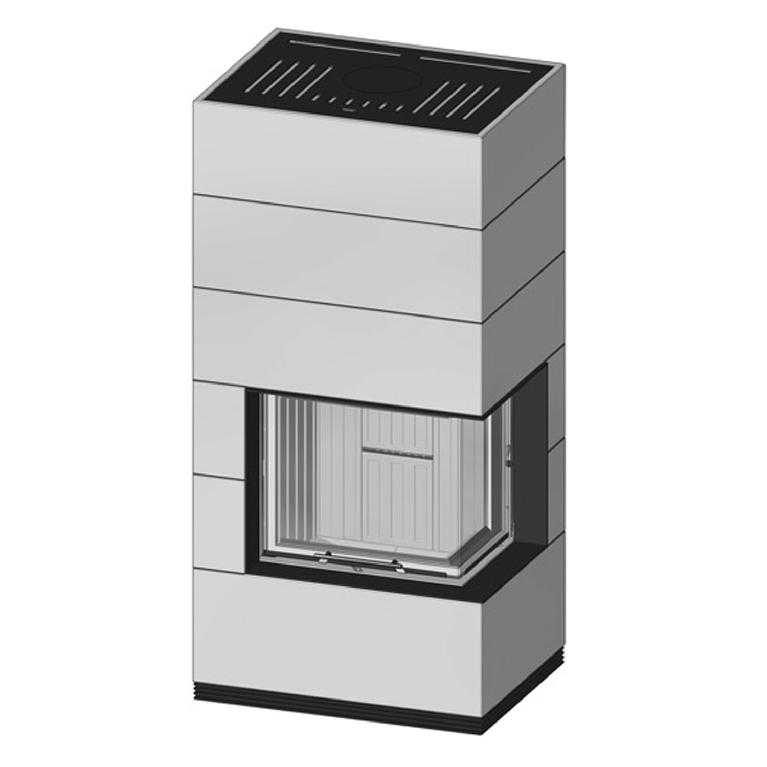 Spartherm wasserführender Kaminbausatz SIM 1/3 Varia 2R 55h-4S H2O Feinbeton