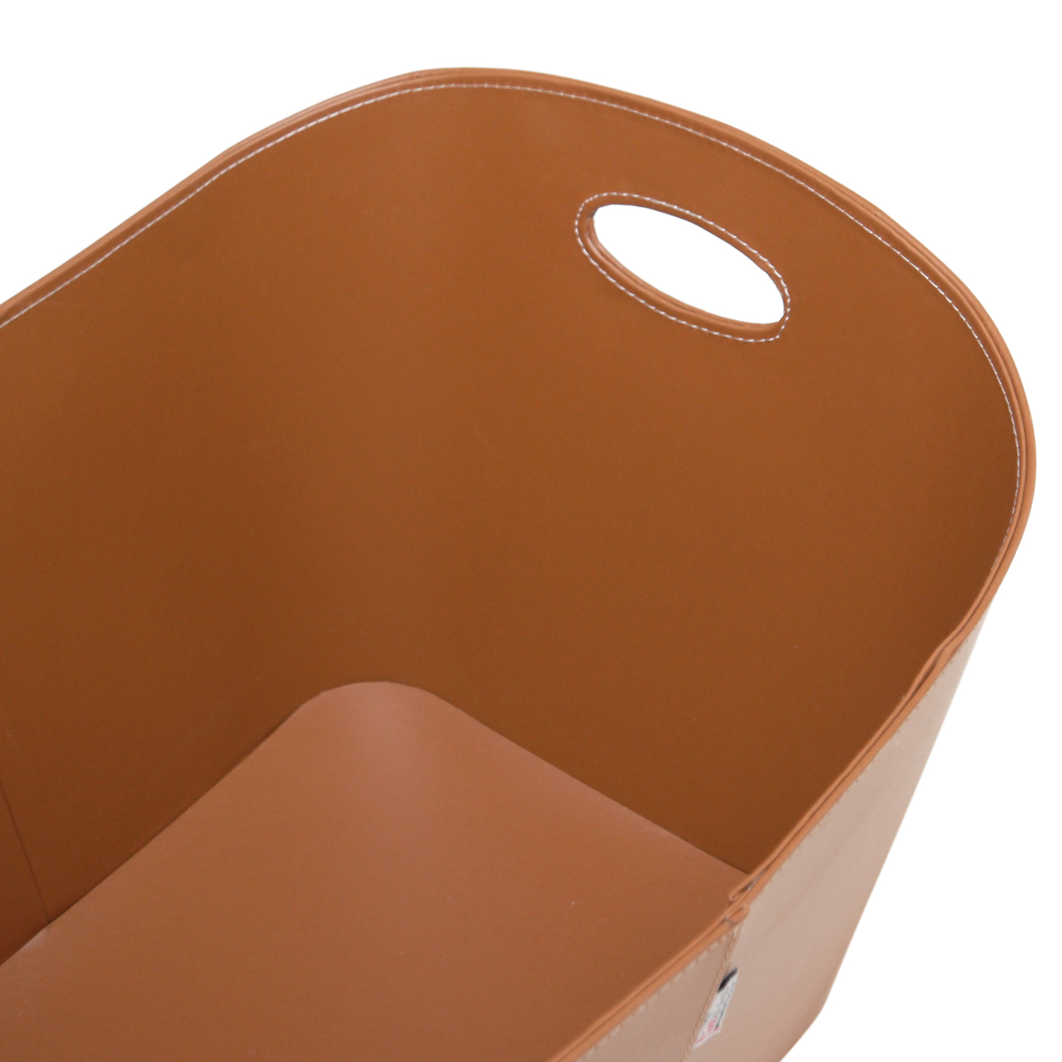 Raik Holzkorb, Kunstleder Hellbraun, XL Raik Holzkorb, Kunstleder Hellbraun, XL