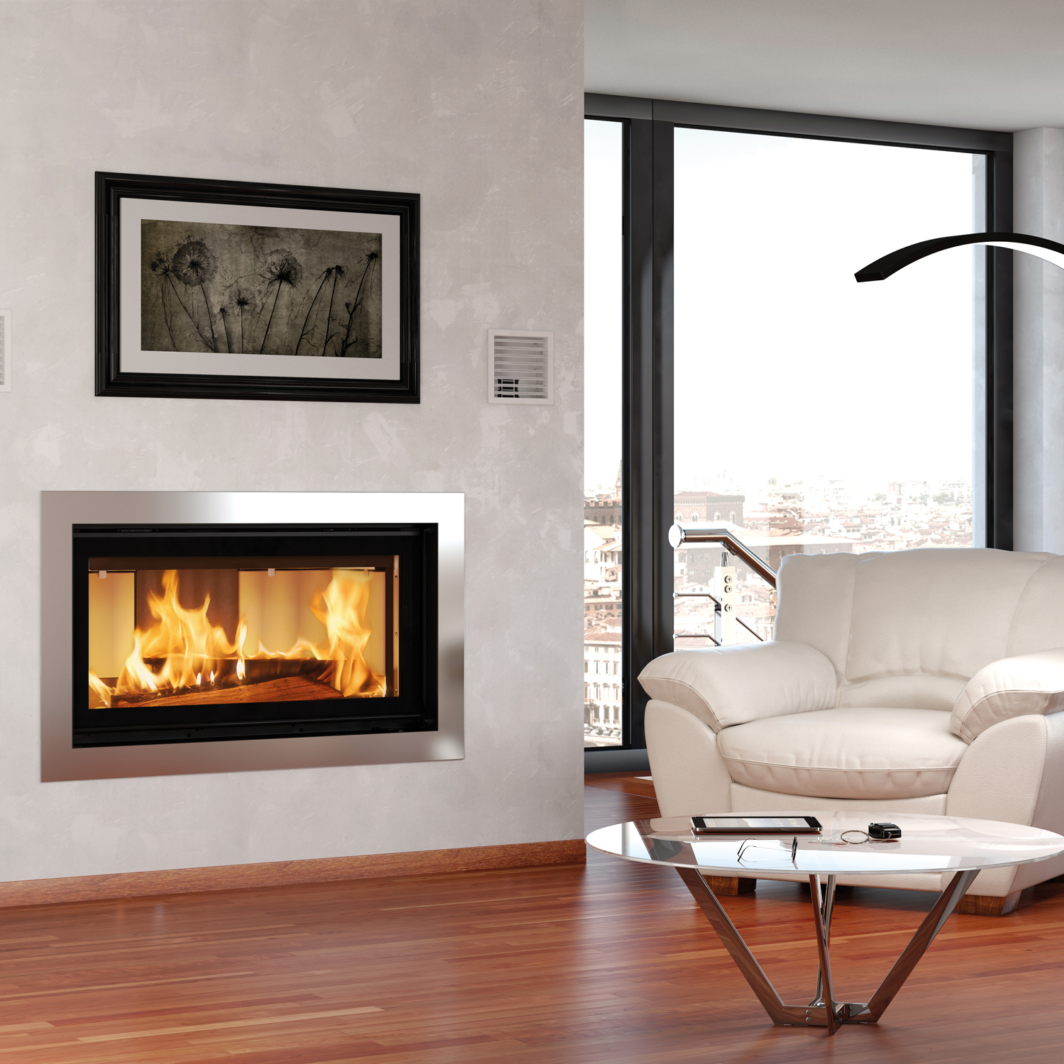 La Nordica Prestige Line Monoblocco 1000 Evo Kamineinsatz Stahl Schwarz