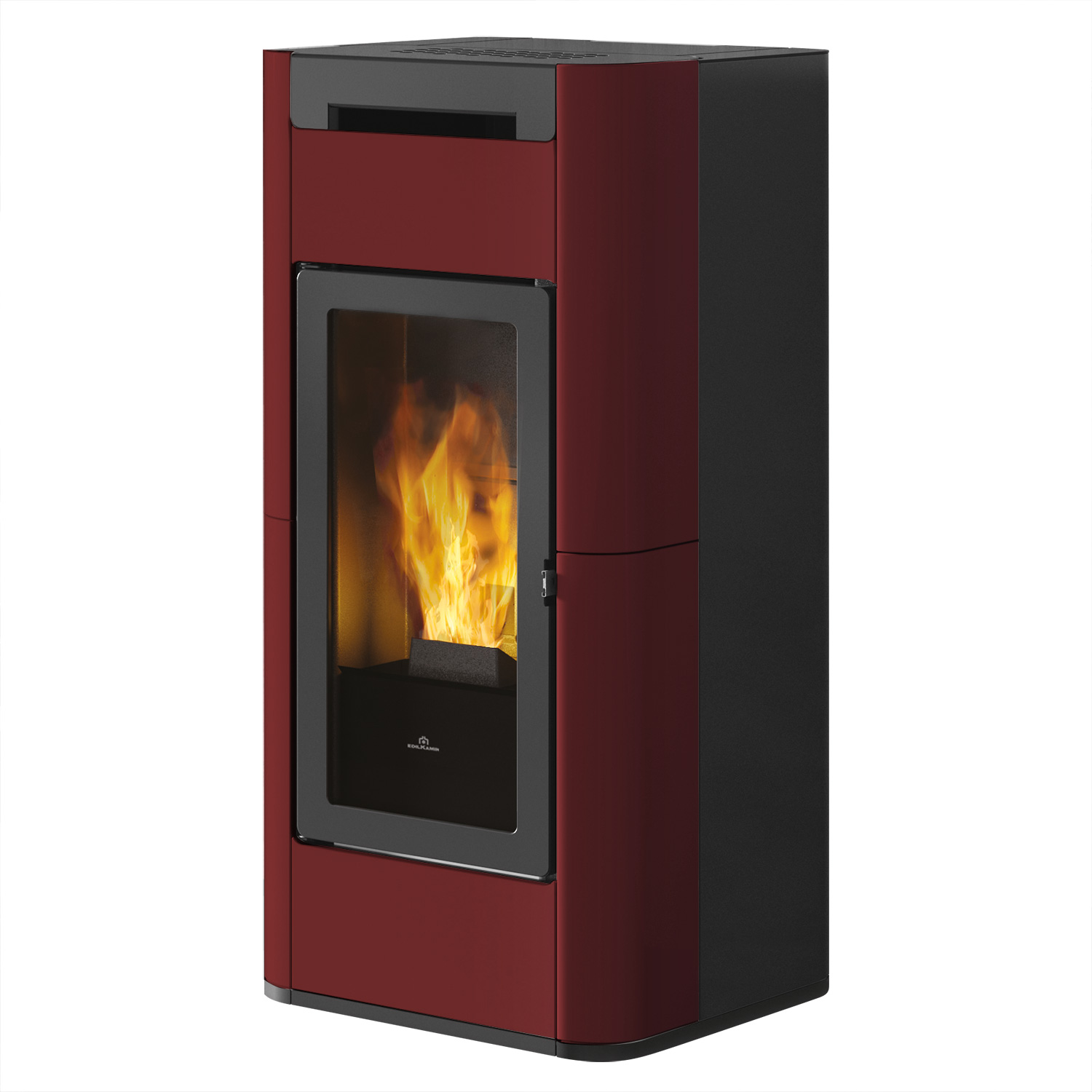 Edilkamin Tera H 30 EVO wasserführender Pelletofen Keramik Bordeaux inkl. Kit R-FX