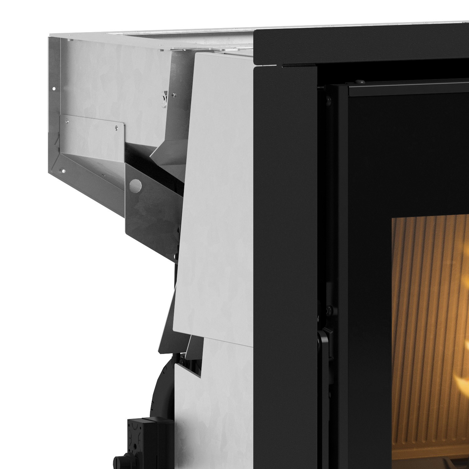 Extraflame Comfort P70 Air H49 Pelleteinsatz Stahl Schwarz