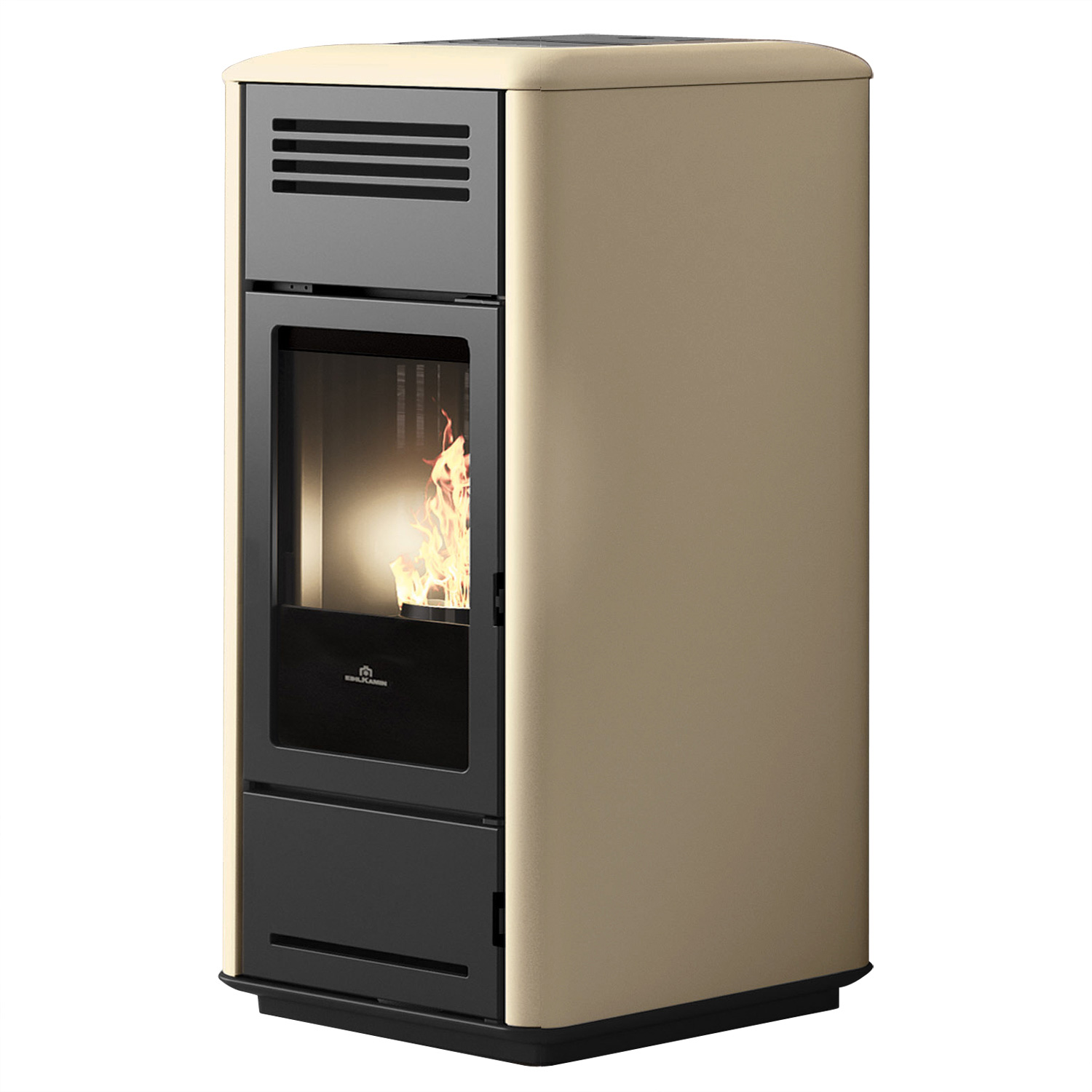 Edilkamin Milla H 15 EVO wasserführender Pelletofen Stahl Pergament