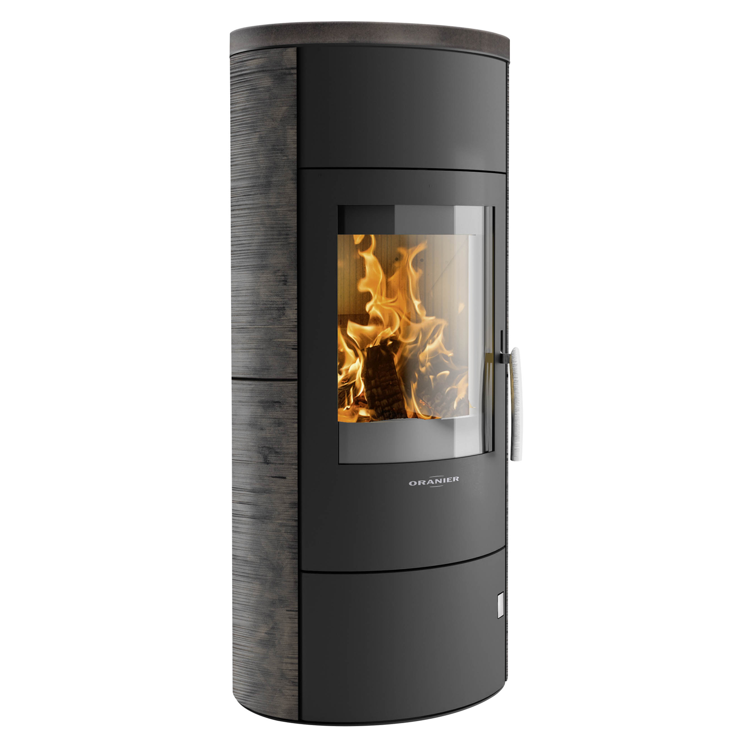Oranier Polar W+ 2.0 Kaminofen Stahl Schwarz / Keramik Namib