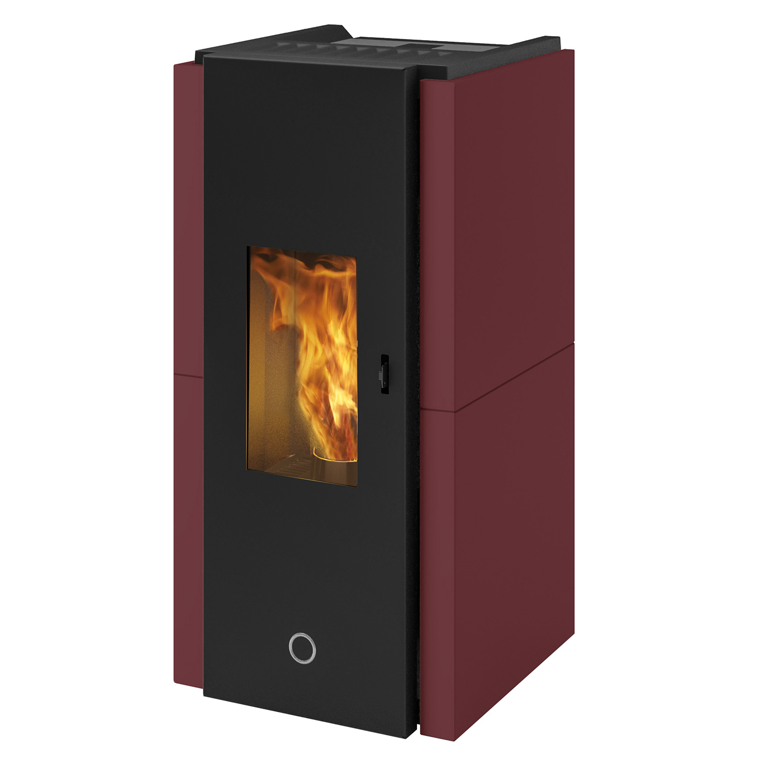 EK63 Zone 80 Evo Pelletofen Stahl bordeaux