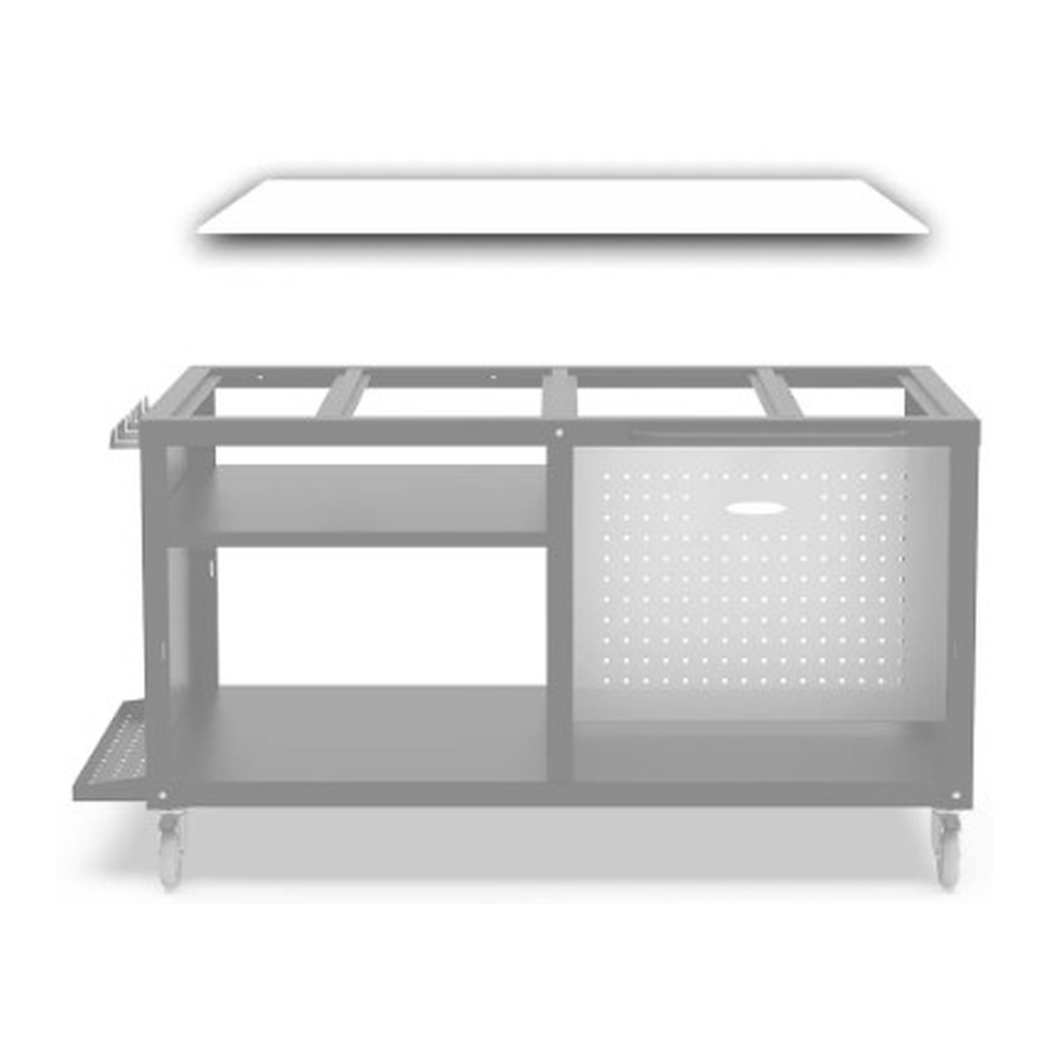 Alfa Arbeitsplatte 160x80 cm Corian weiß für Cooking Station