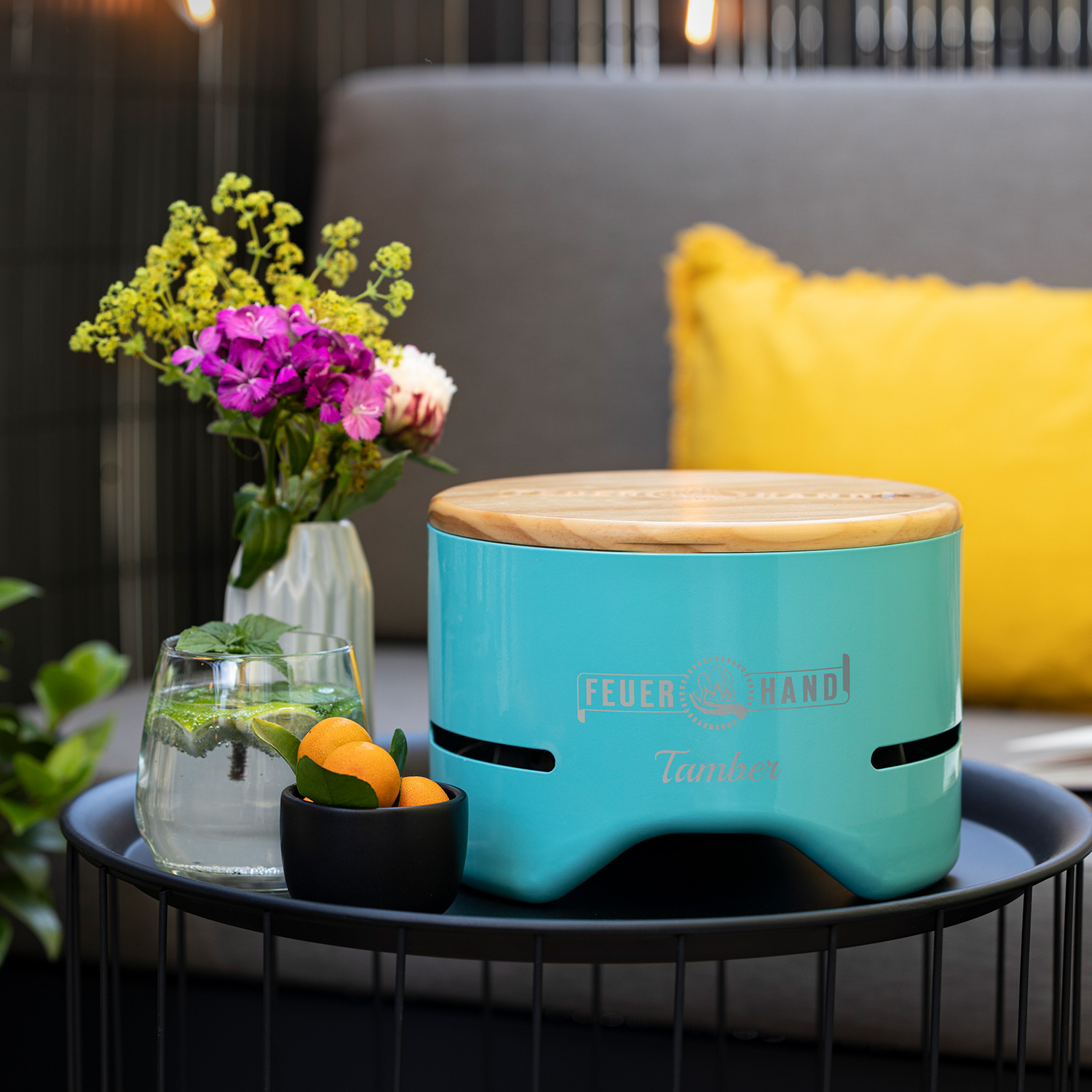 Feuerhand Tischgrill Tamber Lichtgrün Feuerhand Tischgrill Tamber Lichtgrün