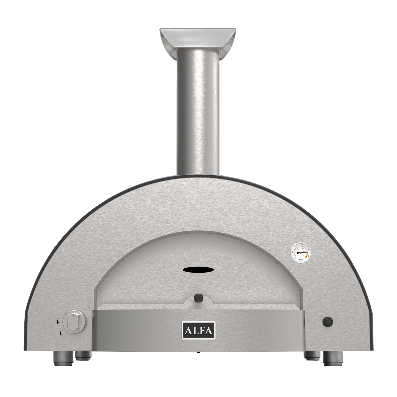 Alfa Classico 4 Pizze Pizzaofen Hybrid Schiefer Grau
