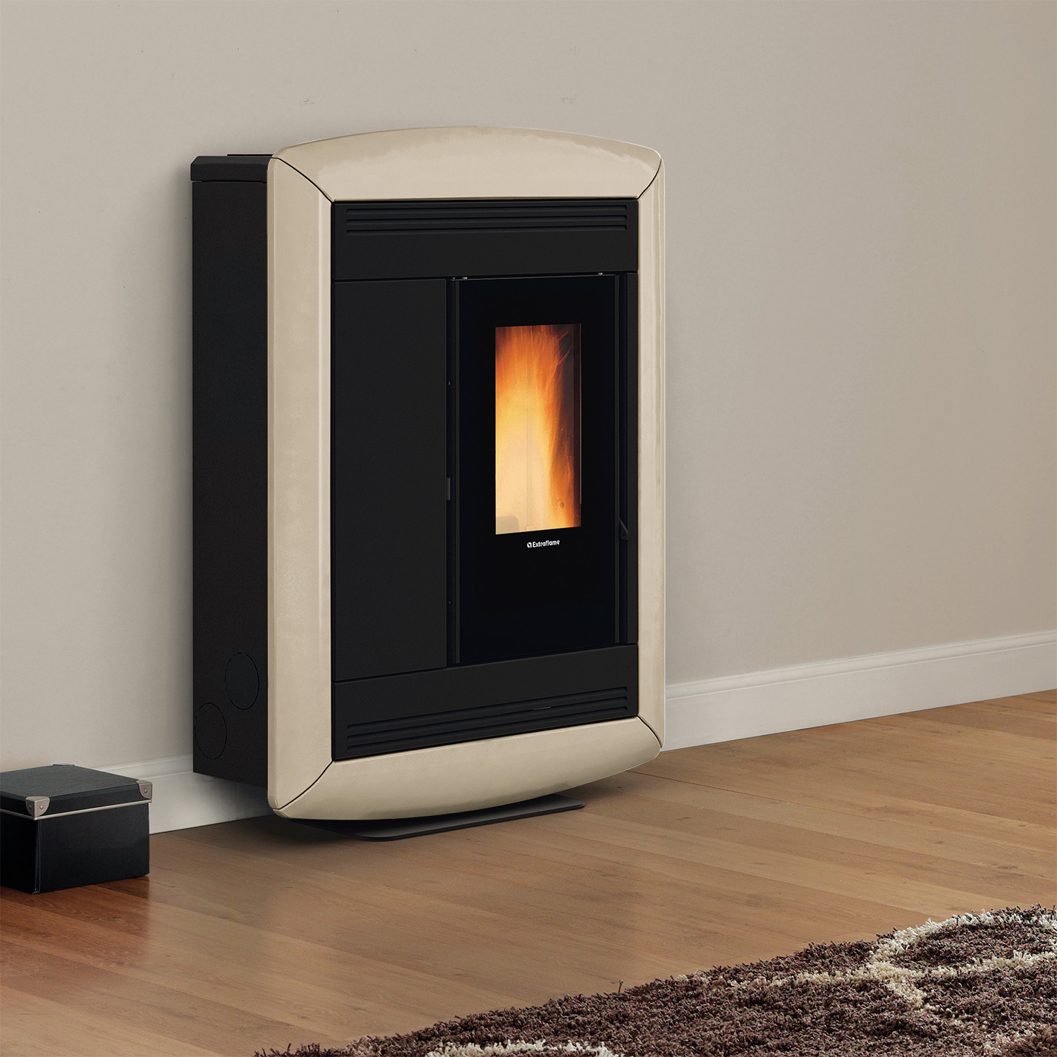 Extraflame Souvenir Lux EVO Pelletofen Majolika Tortora
