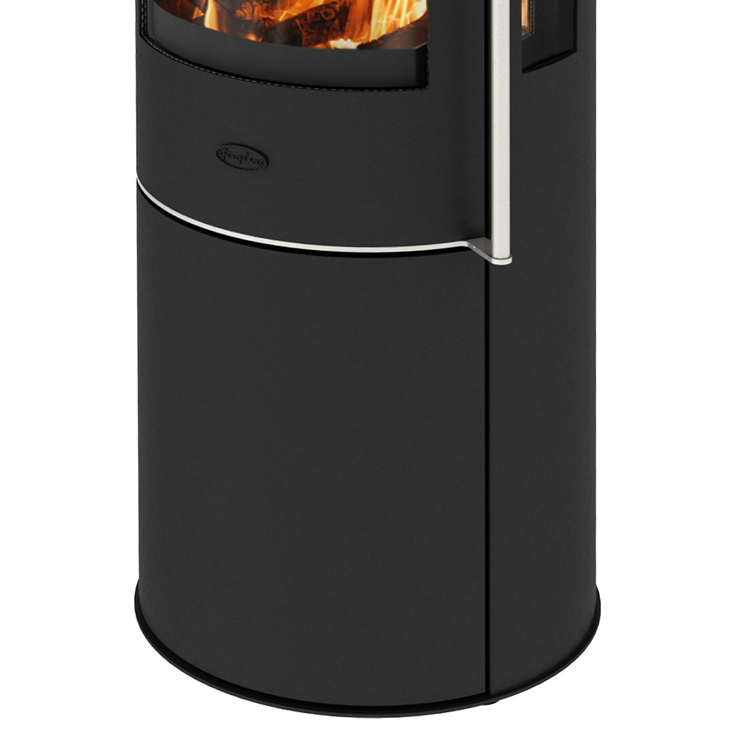 Fireplace Elite Magnolia Kaminofen Stahl Schwarz mit Abdeckplatte Glas + 1 m³ Kaminholz gratis