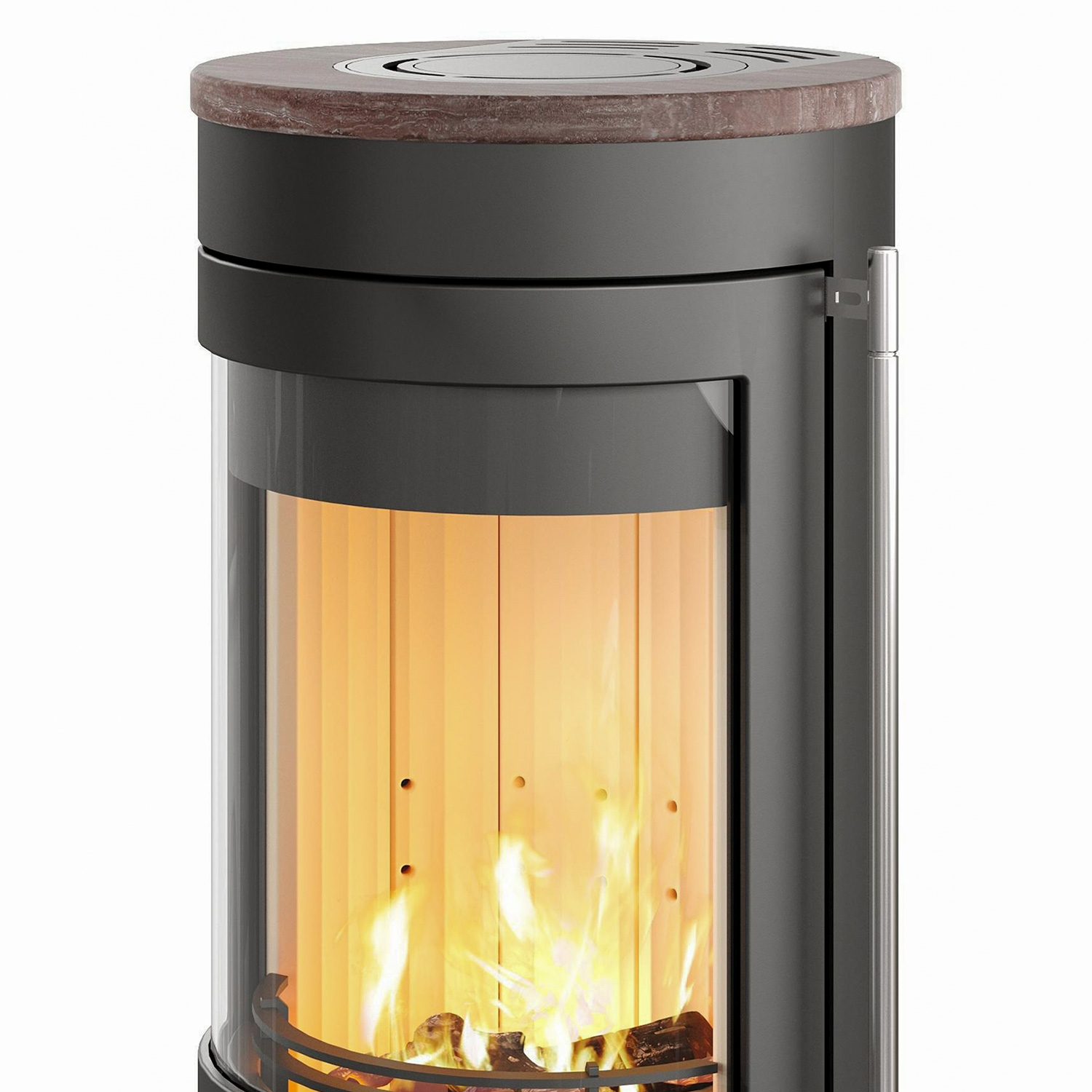 Lotus Kaminofen Orbis 1 Coffee Stone , RR hinten od. RR oben / optional Griffvarianten