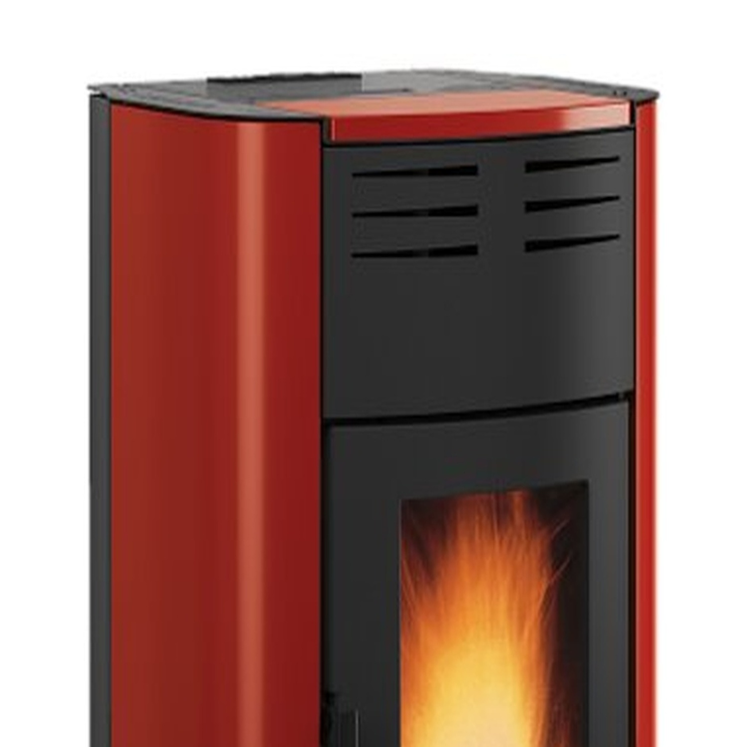 Extraflame RAFFAELLA IDRO H15 5.0.16 - Bordeauxrot wassergeführter Pelletofen