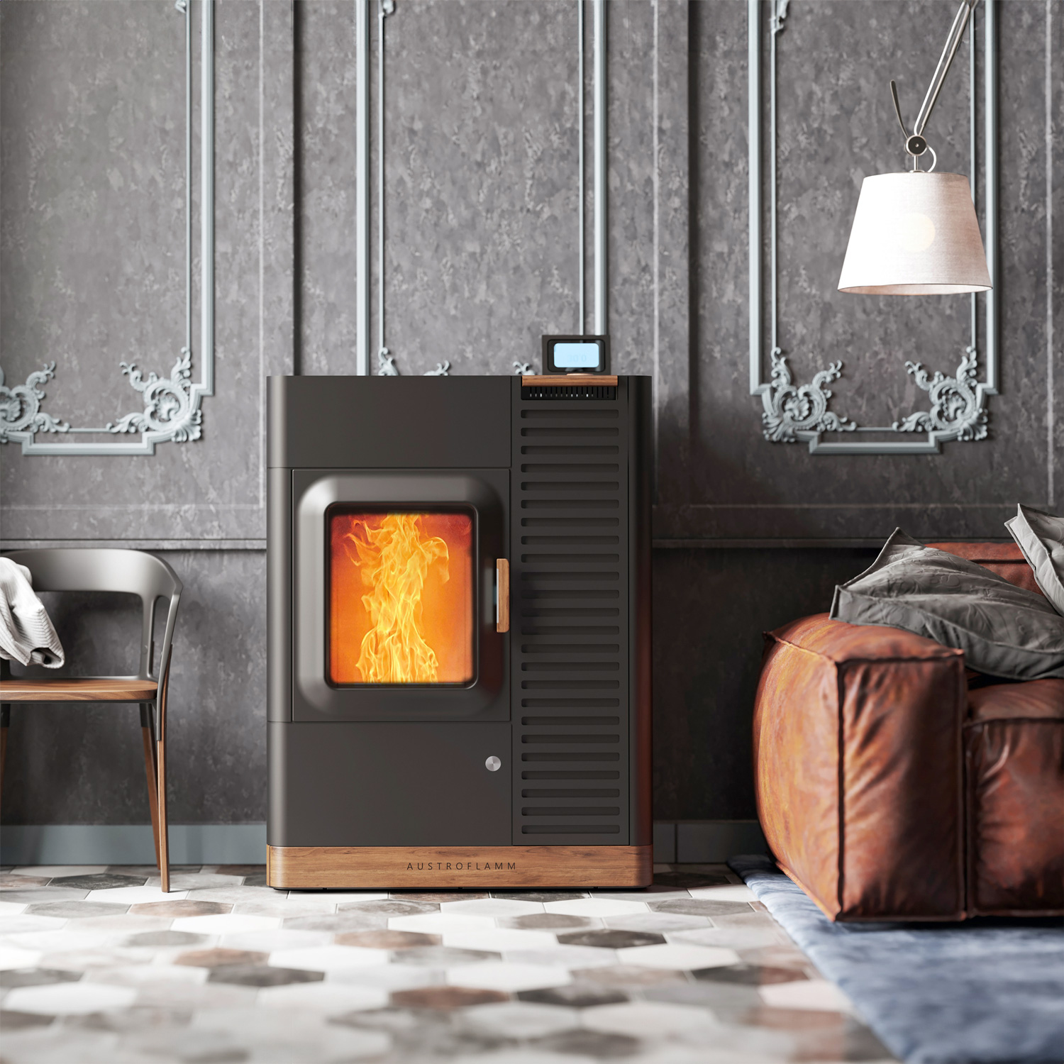 Austroflamm Mo Duo 2.0 Kombiofen Stahl gussgrau + 450 kg Pellets gratis Austroflamm Mo Duo 2.0 Kombiofen Stahl gussgrau + 450 kg Pellets gratis