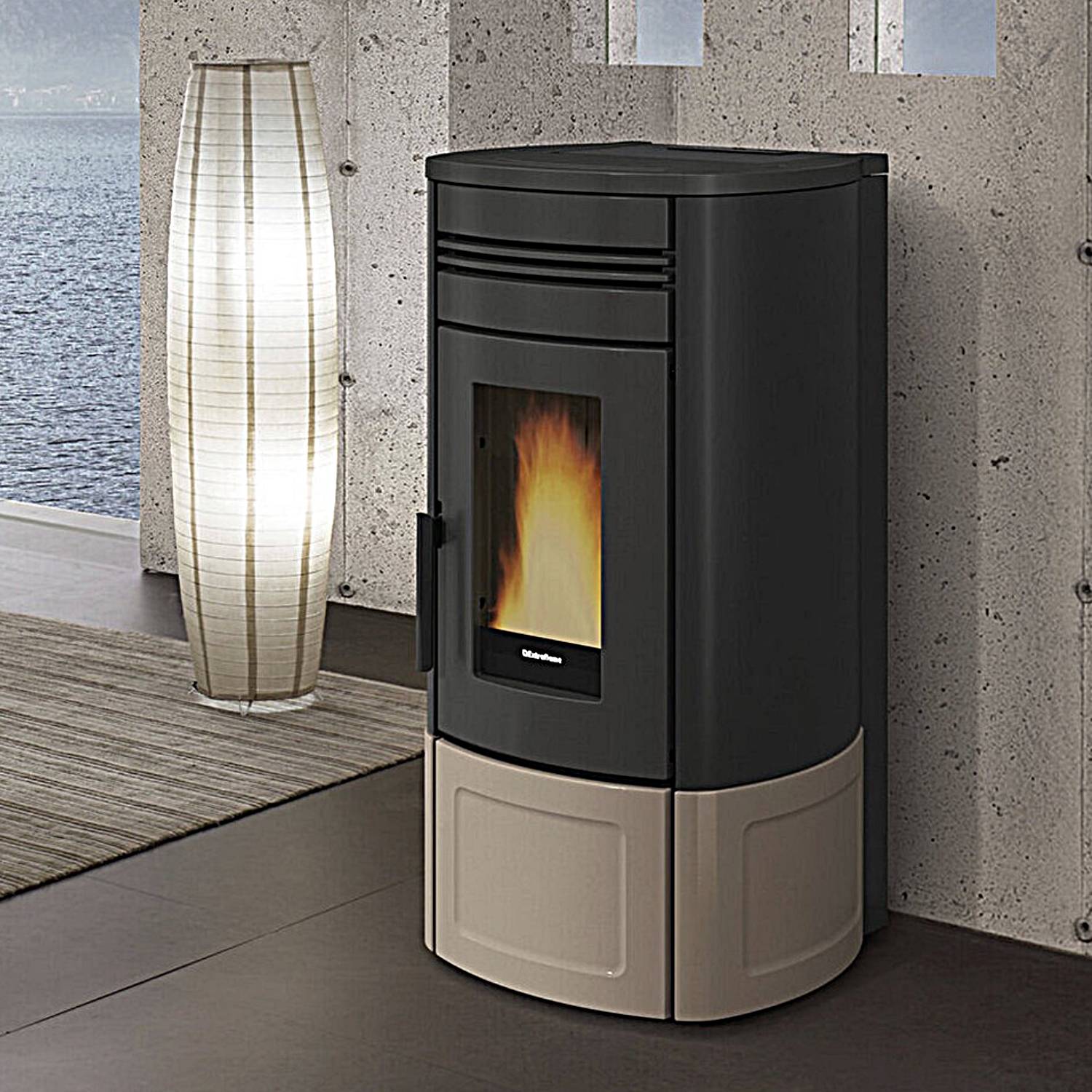 Extraflame NORIS PLUS LUX - Taupe Pelletofen EVOLUTION LINE