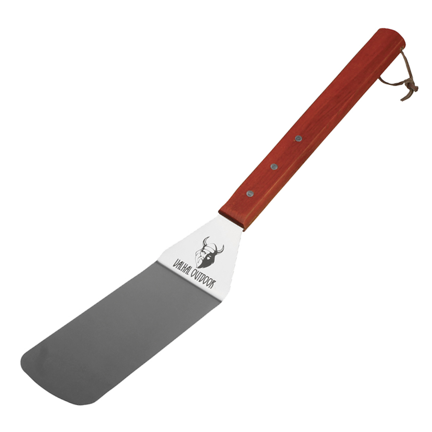 Valhal Outdoor Grill- und Pfannenwender XL mit Holzgriff