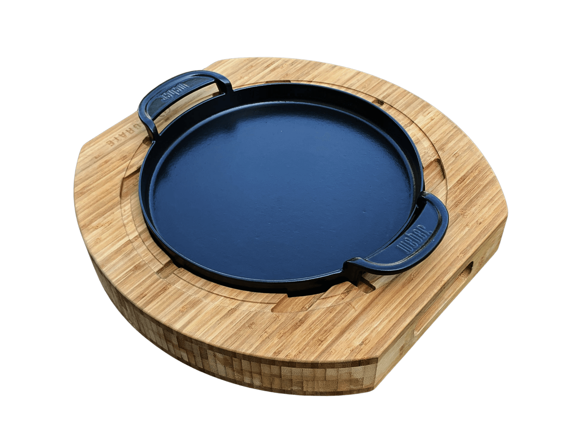 UPGRATE BBQ Chef Board passend für Weber GBS System im Set mit Feuergott Dutch Oven 6l