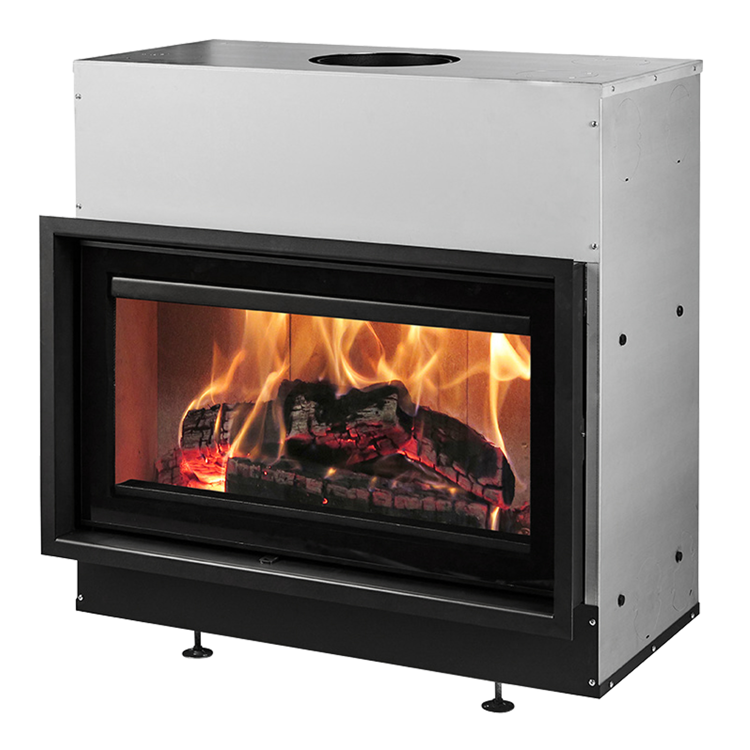 Dovre Vista 802C/V2 Kamineinsatz mit Vermiculit-Platten im Brennraum Dovre Vista 802C/V2 Kamineinsatz mit Vermiculit-Platten im Brennraum