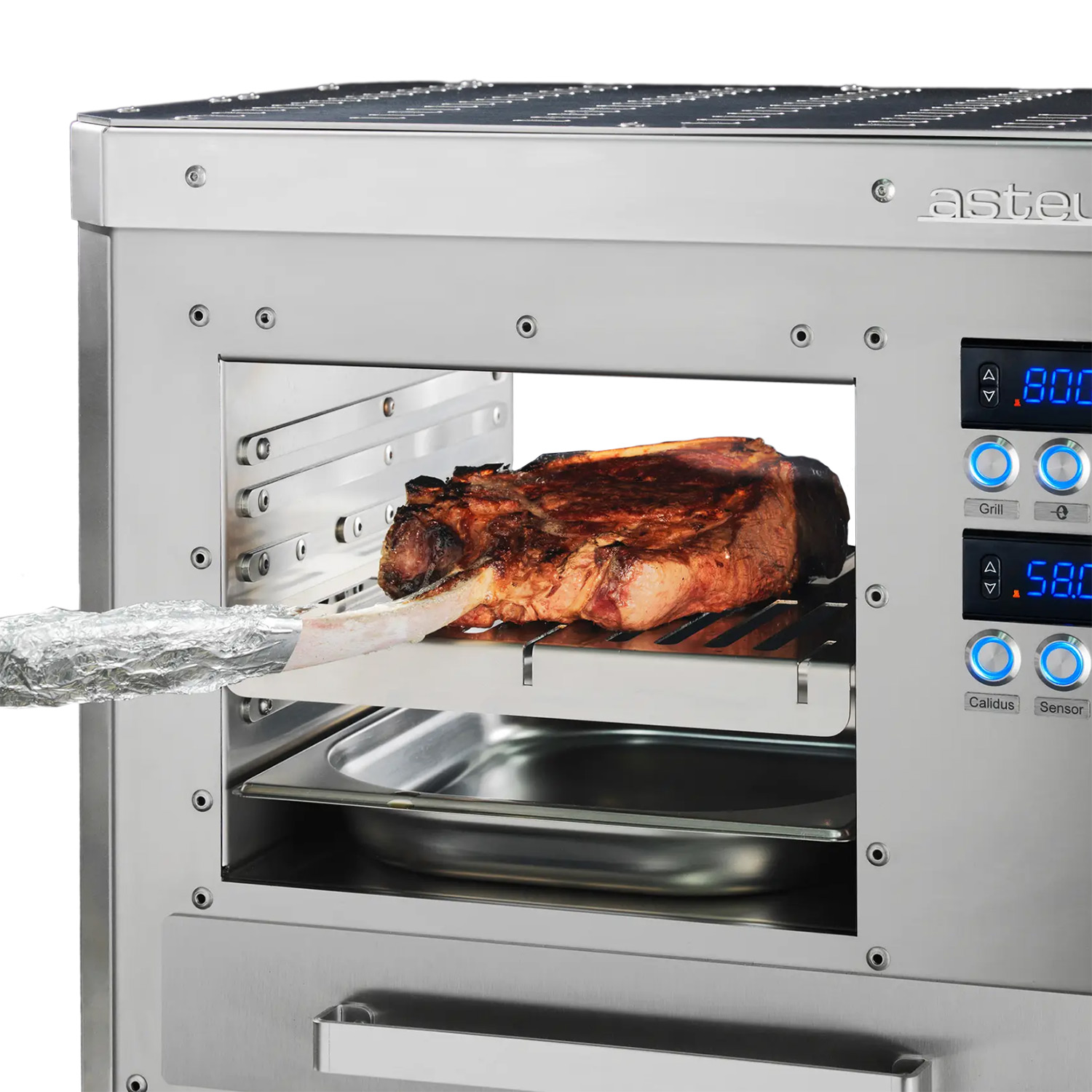 Asteus Segula 800° Lifestyle Elektrogrill Edelstahl