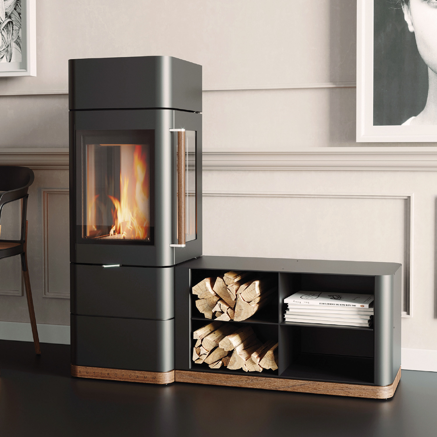 Austroflamm Ivy 2.0 Kaminofen Stahl Schwarz