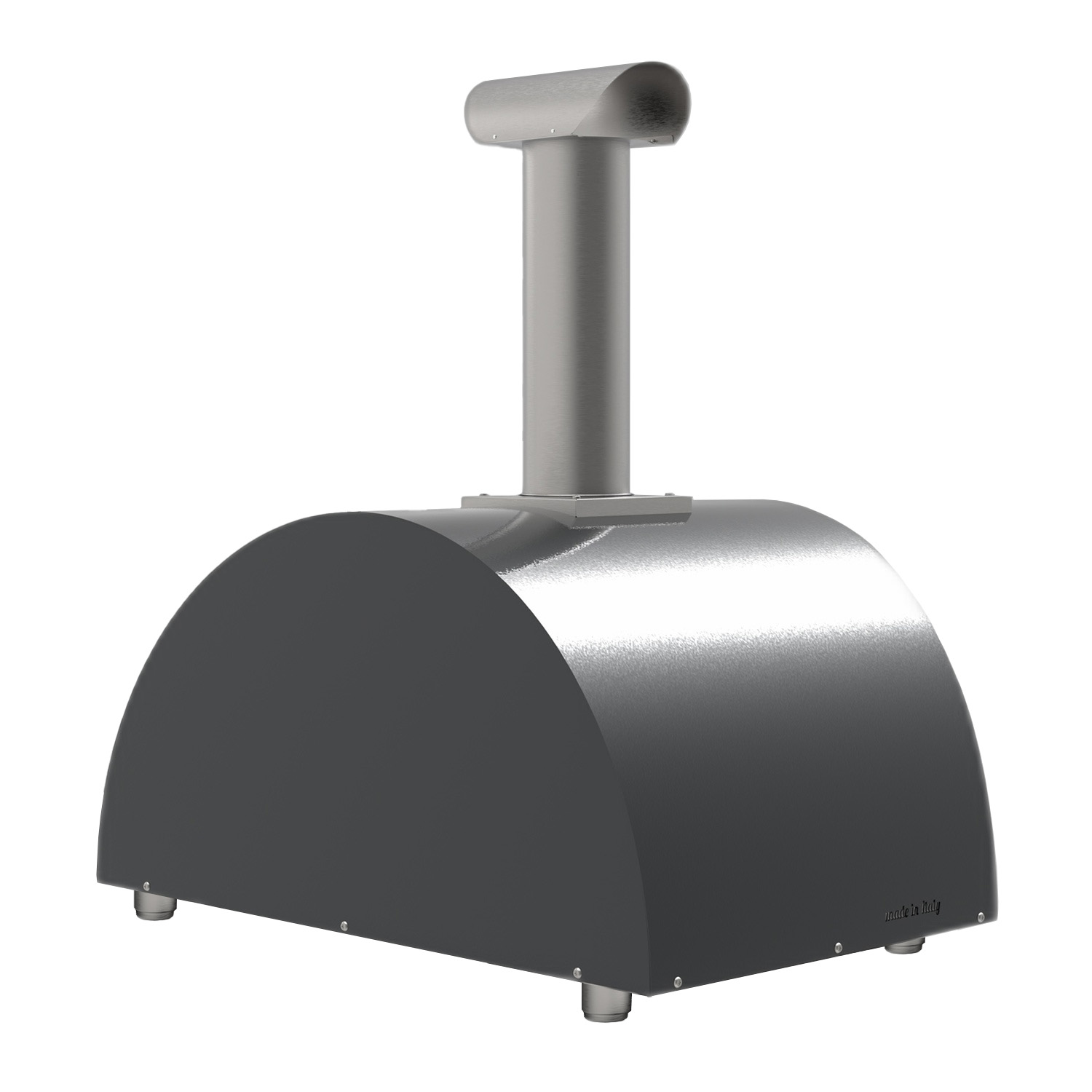 Alfa Moderno 2 Pizze Pizzaofen Holz Schiefer Grau
