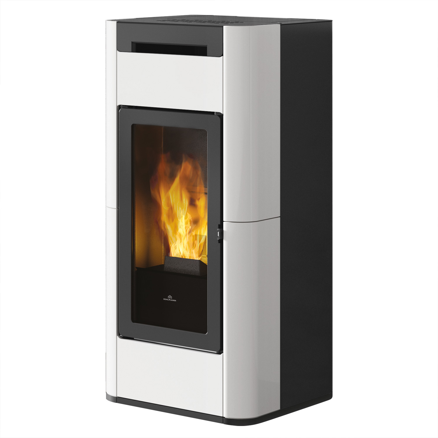 Edilkamin Tera H 30 EVO wasserführender Pelletofen Keramik Weiß