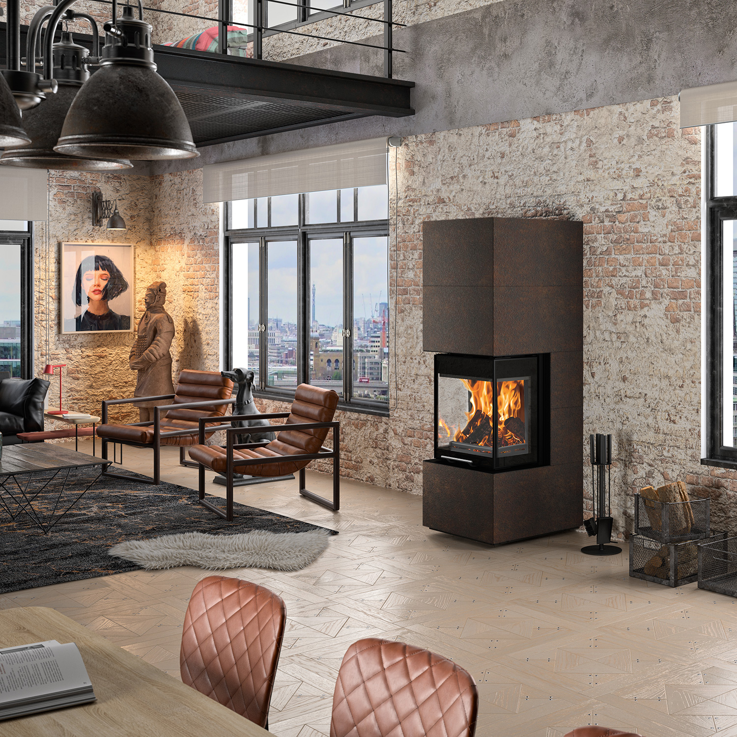 Oranier Club Tre II Kaminbausatz Sintered Stone Korten