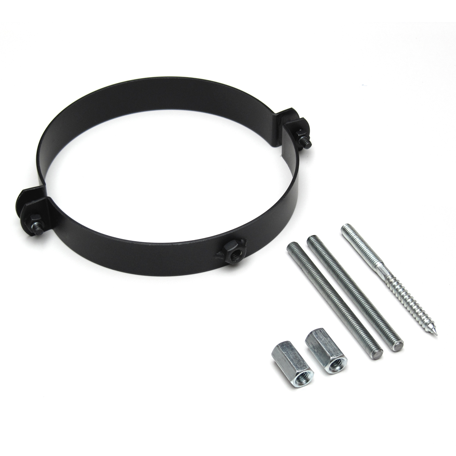 Raik Rauchrohr / Ofenrohr 130mm - Rohrschelle schwarz