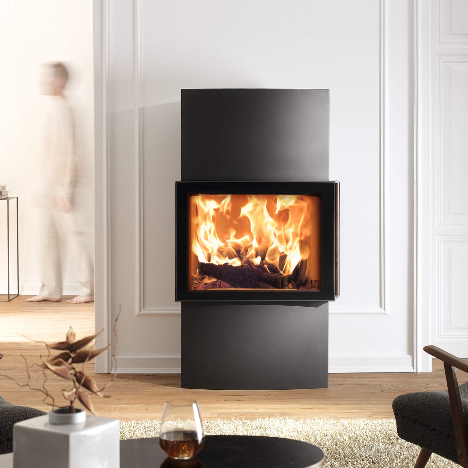 Austroflamm Lounge Xtra Kaminofen Stahl gussgrau, RR oben oder hinten Austroflamm Lounge Xtra Kaminofen Stahl gussgrau, RR oben oder hinten