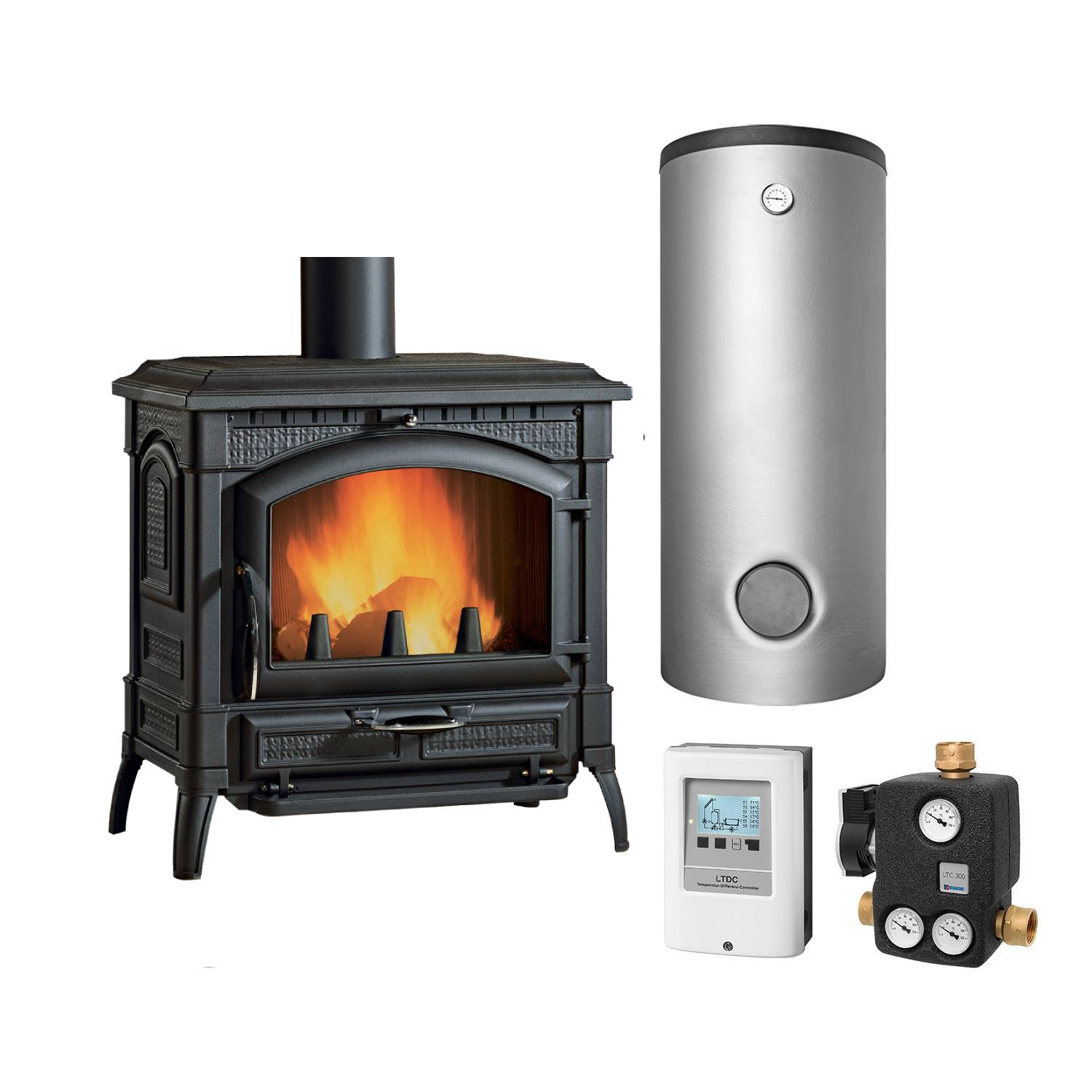 La Nordica Termoisotta DSA- Komplett-Set mit Pufferspeicher 500 L inkl. Isolierung + 2 SWT