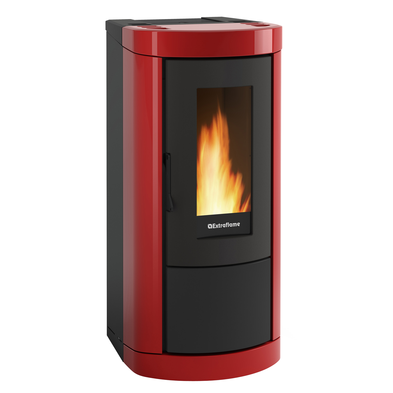 Extraflame Evolution Line Mietta Evo 16 Pelletofen Stahl bordeaux