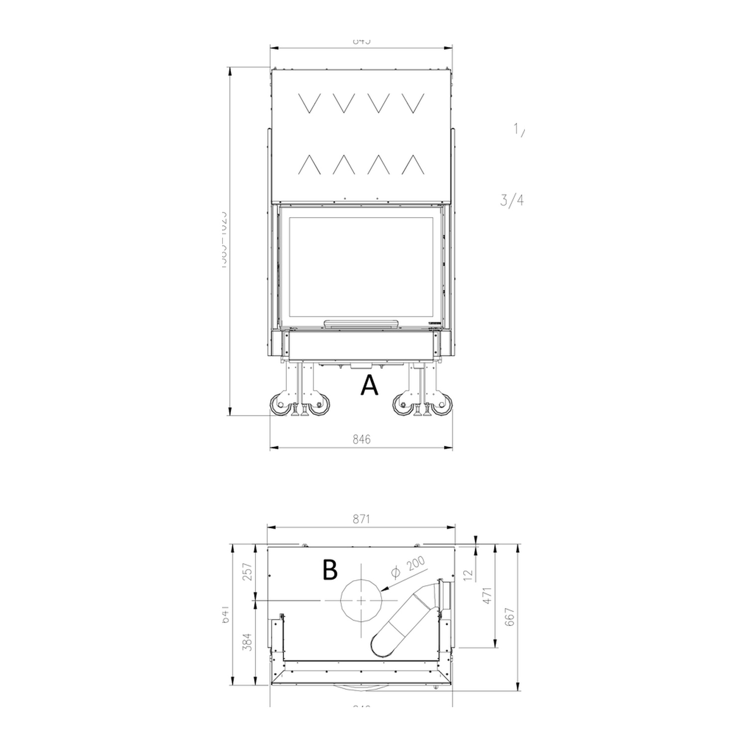 La Nordica TERMOCAMINO WF PLUS.16 Kamineinsatz