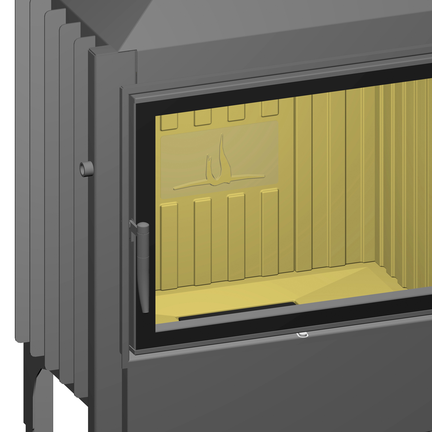 Spartherm Varia 1V H2O 8 kW wasserführender Kamineinsatz links Spartherm Varia 1V H2O 8 kW wasserführender Kamineinsatz links
