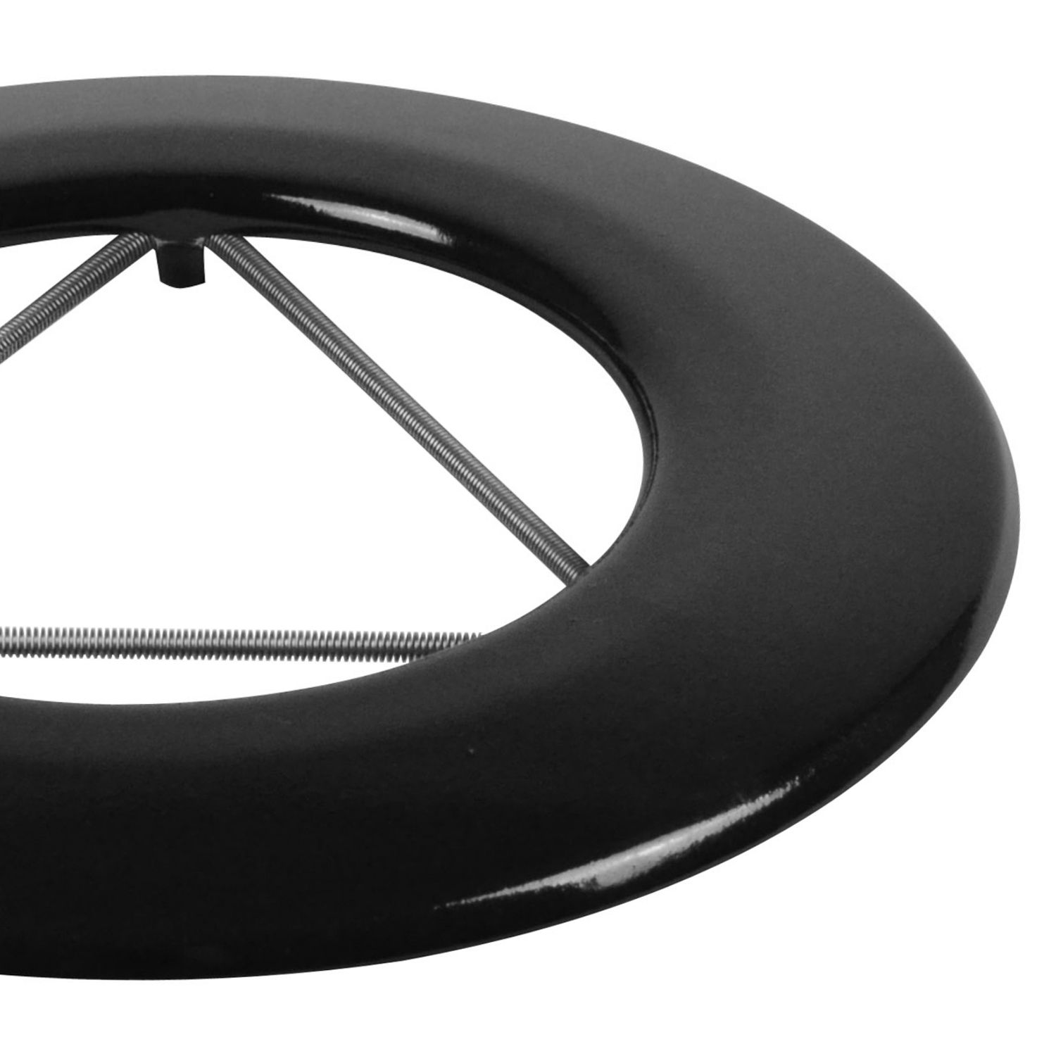 Raik Rauchrohr / Ofenrohr Emaille 150mm - Wandrosette mit Feder Schwarz Raik Rauchrohr / Ofenrohr Emaille 150mm - Wandrosette mit Feder Schwarz