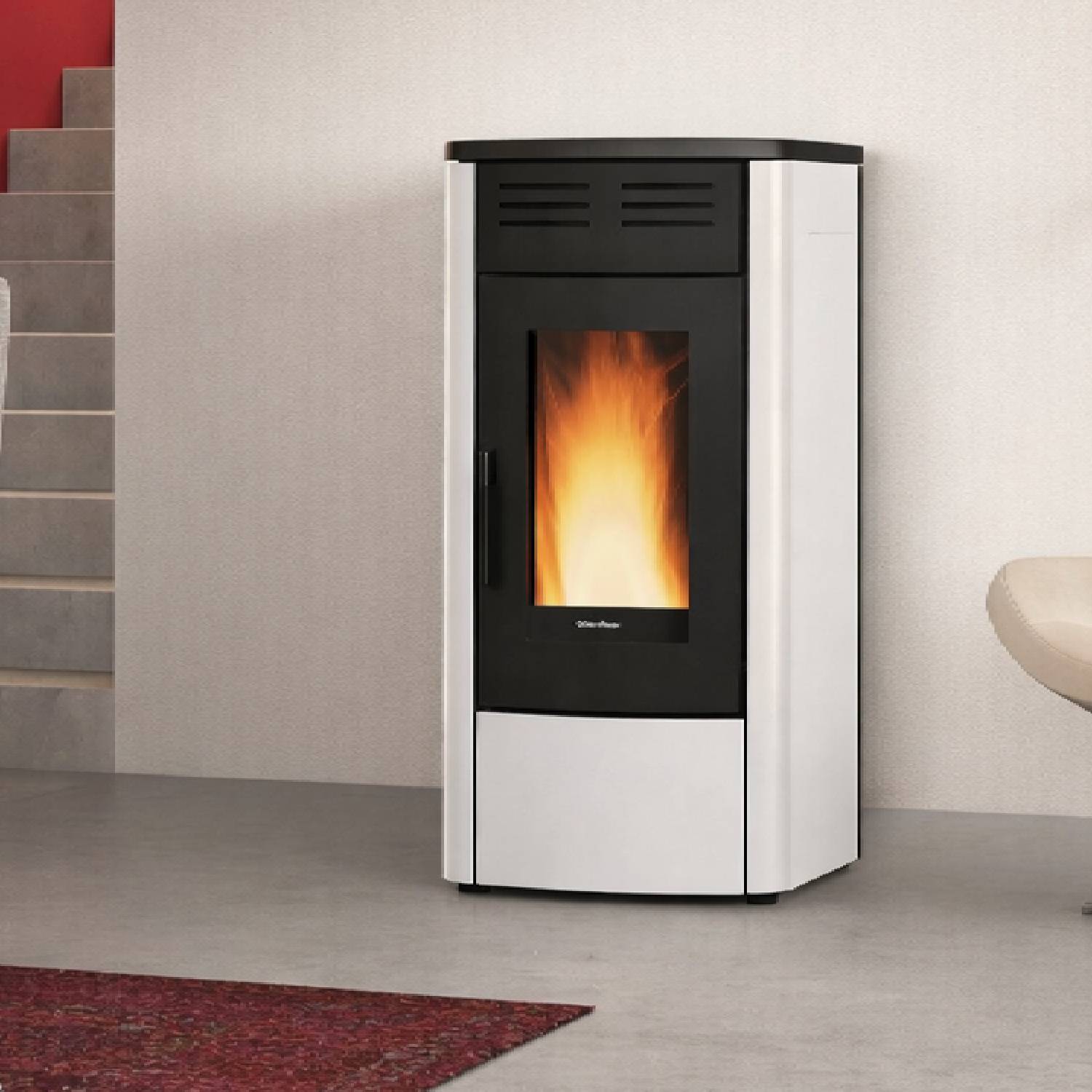 Extraflame RAFFAELLA IDRO H15 5.0.16 - Weiss wassergeführter Pelletofen