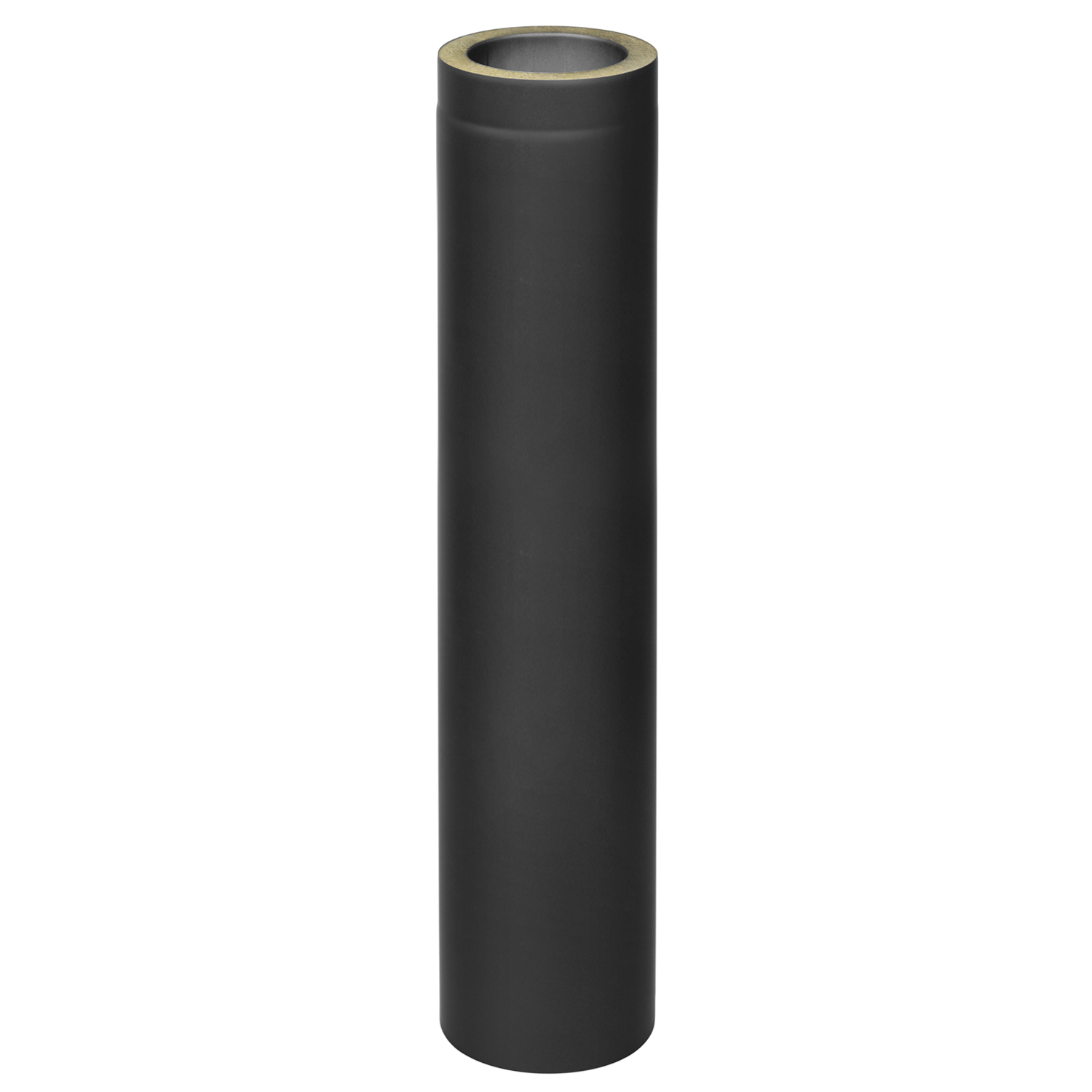Raik Coltherm Rohr 150mm schwarz doppelwandig L: 1000mm für Rauchrohr / Ofenrohr