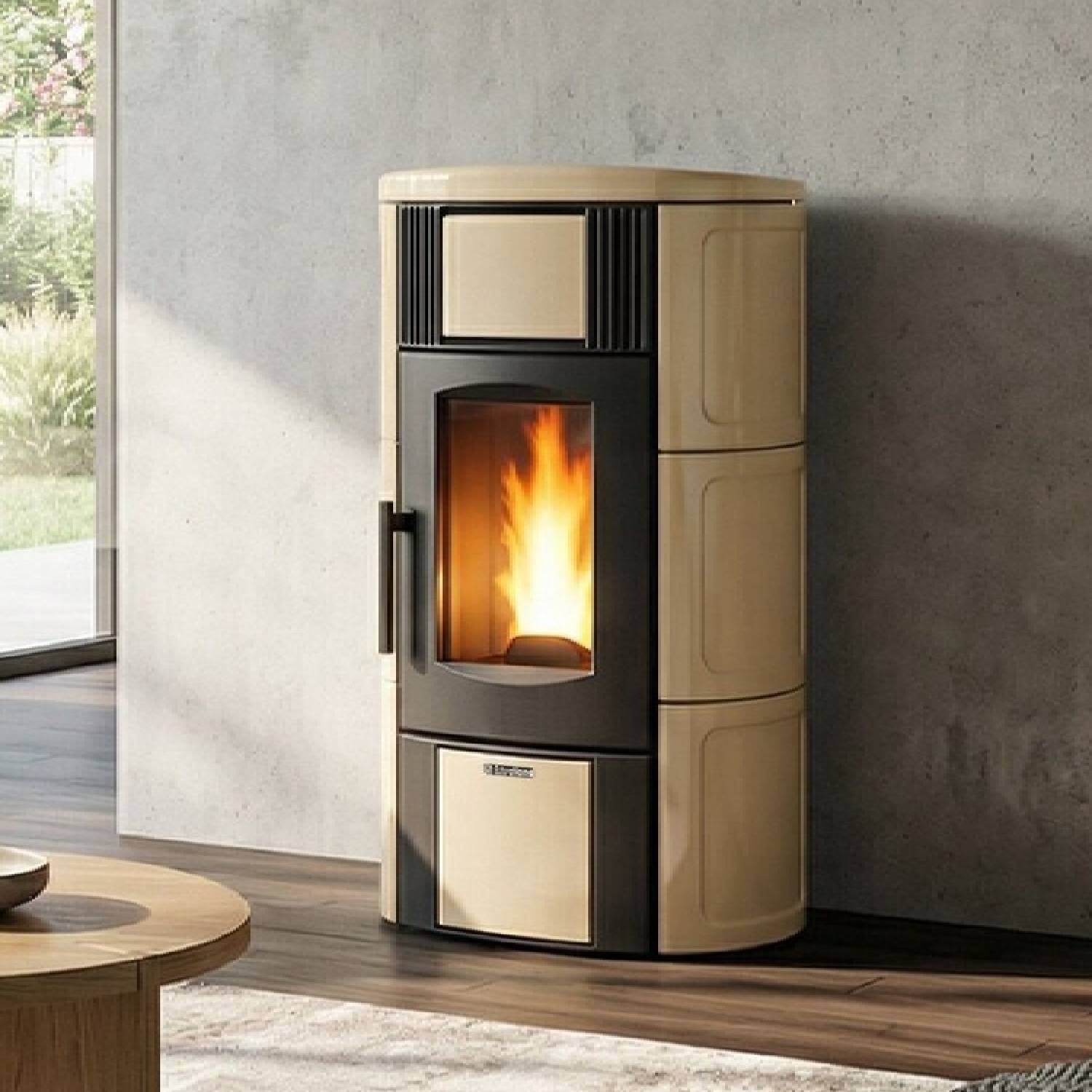 Extraflame ISIDE IDRO 5.0.16 - Pergament Beige wassergeführter Pelletofen