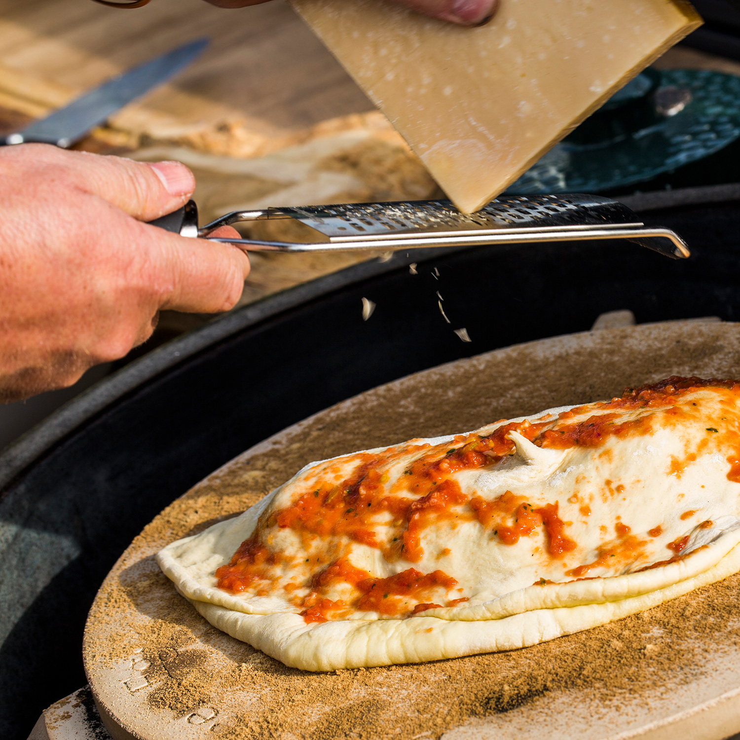 Big Green Egg Back- und Pizzastein für Medium, MiniMax und Small