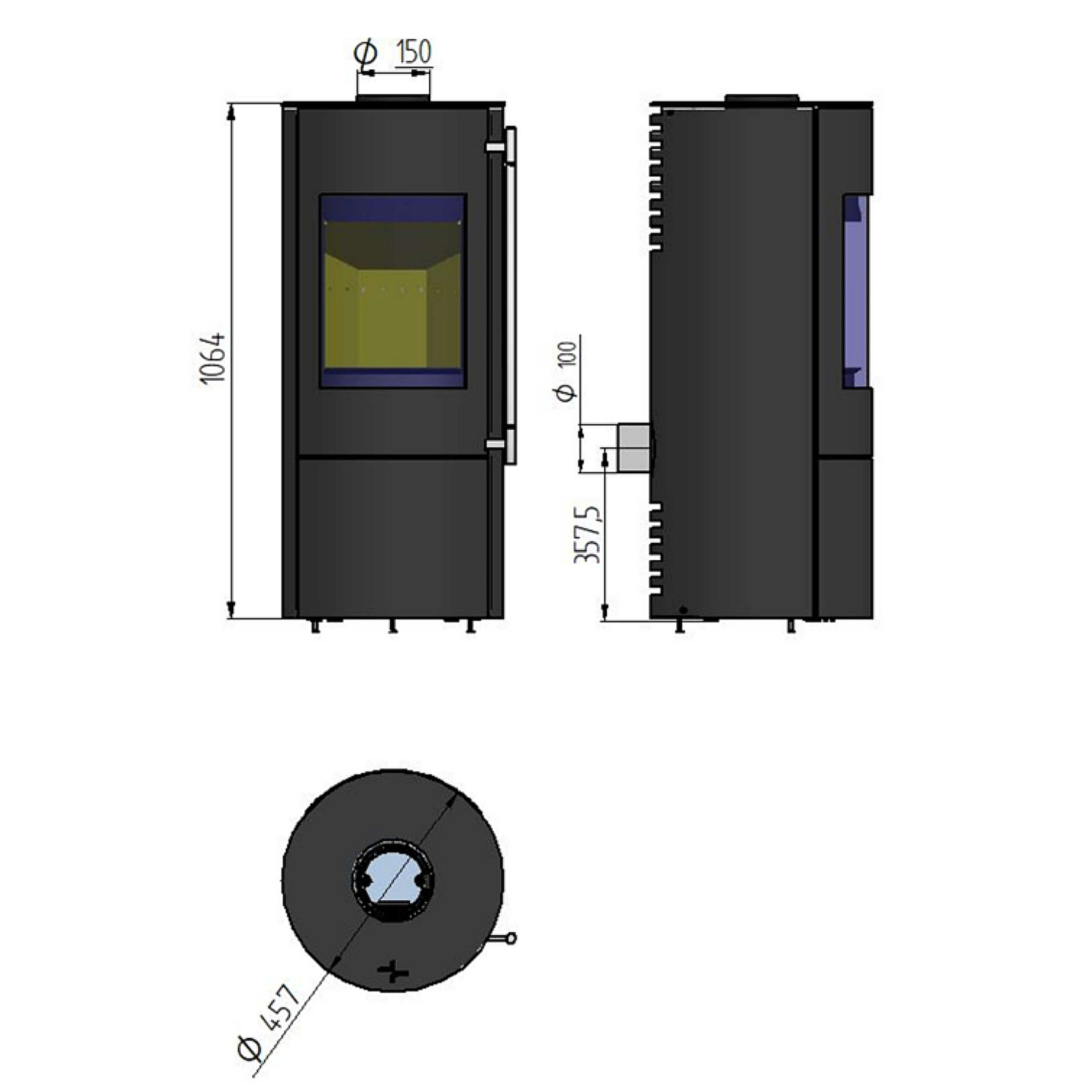 Haas+Sohn P+ Kaminofen LURE