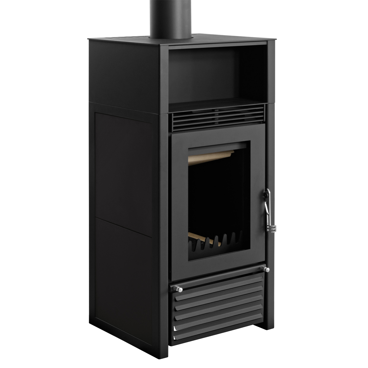 Kaminofen wasserführend Schmitzker Marbella Up schwarz Kaminofen wasserführend Schmitzker Marbella Up schwarz