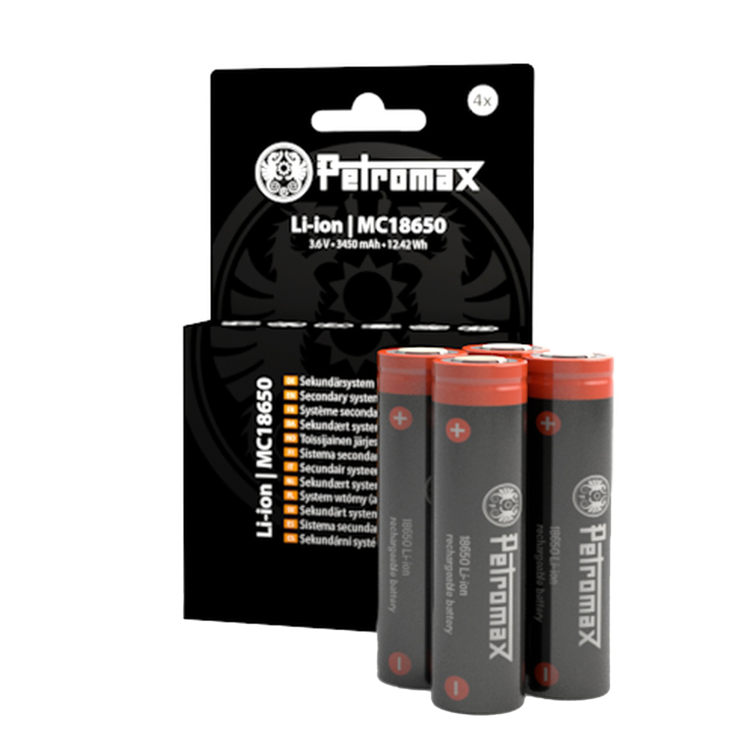 Petromax Akku 18650 4x Pack für LM500