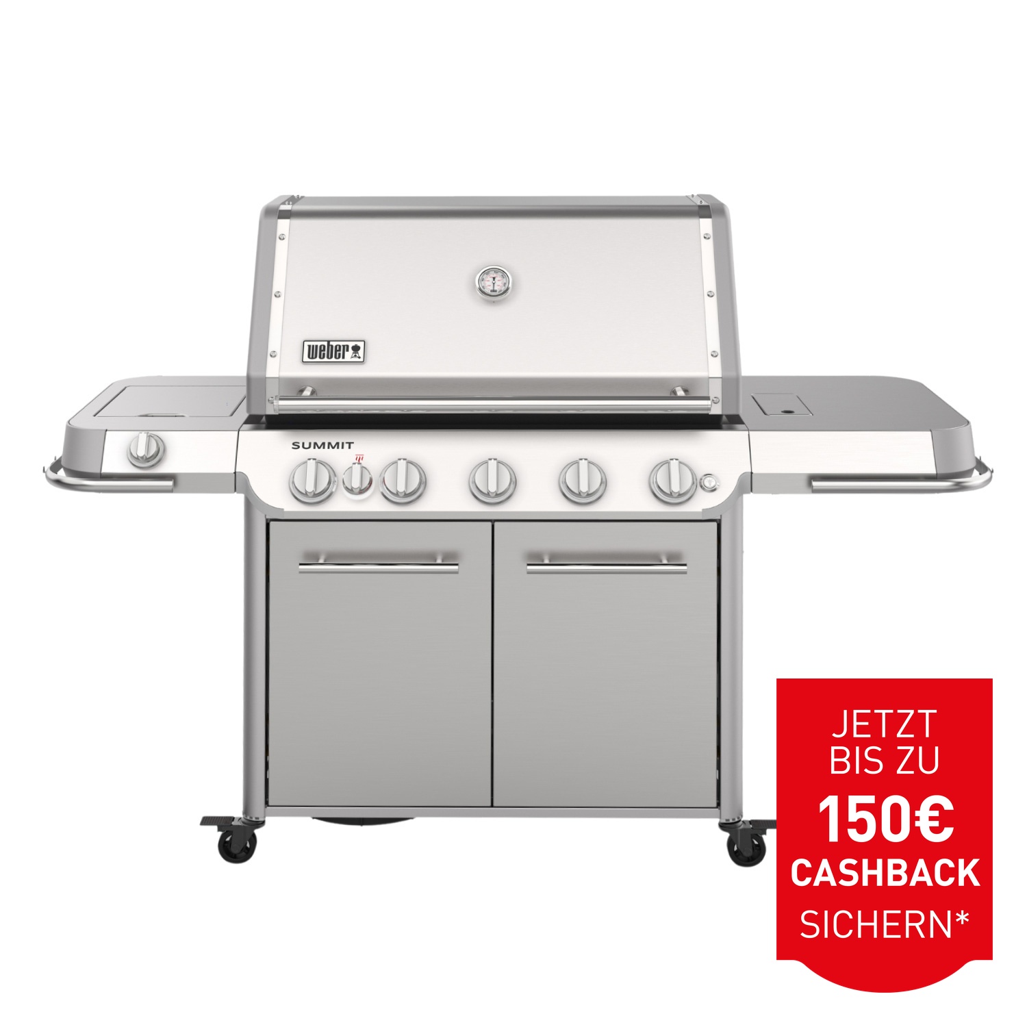 Weber Summit FS38 S Gas-Grillstation Edelstahl