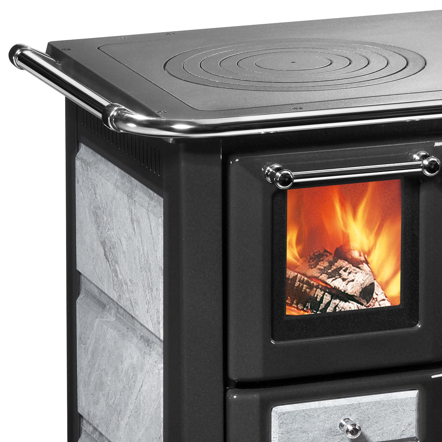 Westminster K 85 F Küchenofen Naturstein, Backfach rechts Westminster K 85 F Küchenofen Naturstein, Backfach rechts