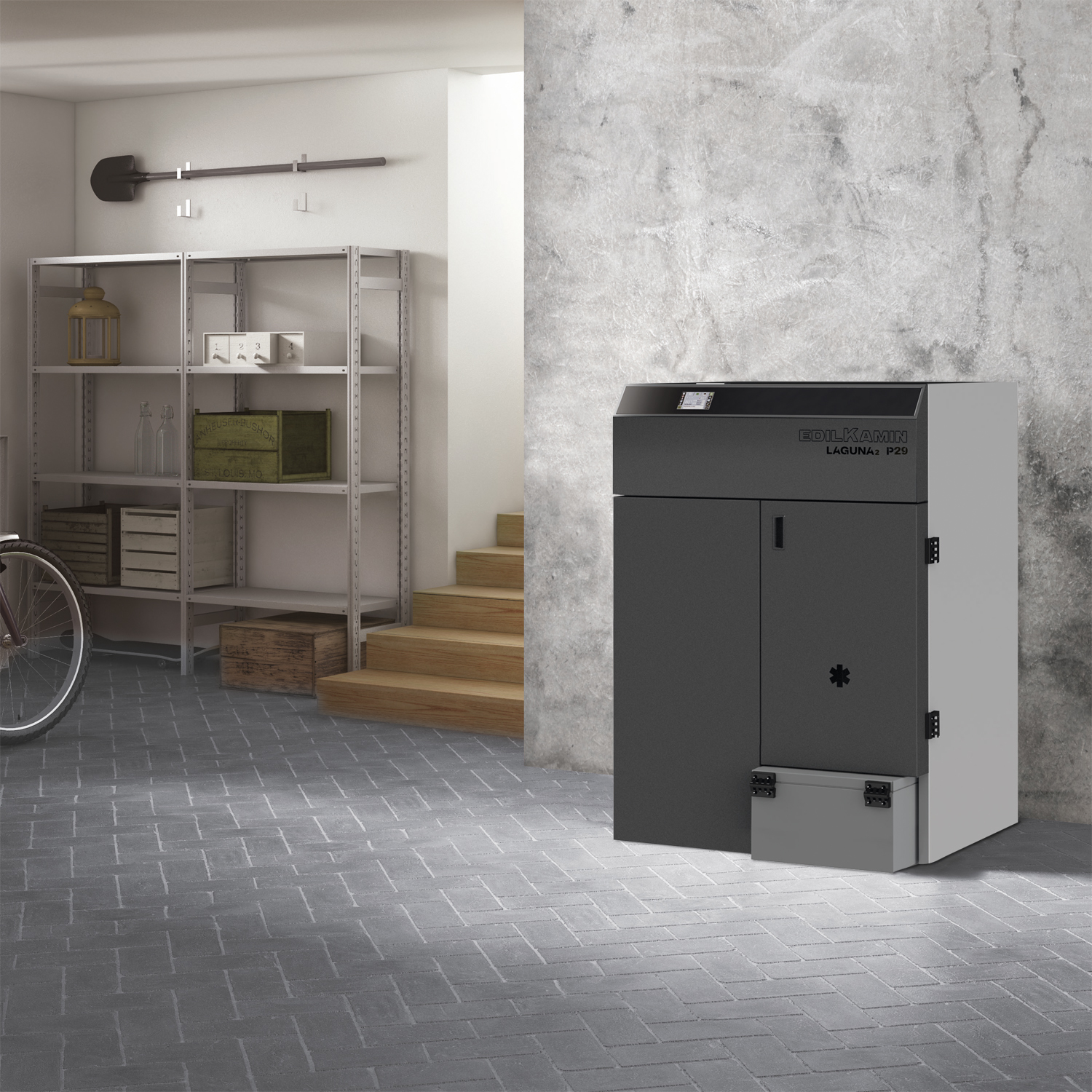 Edilkamin Laguna2 P 29 Wasserführender Pelletkessel Edilkamin Laguna2 P 29 Wasserführender Pelletkessel