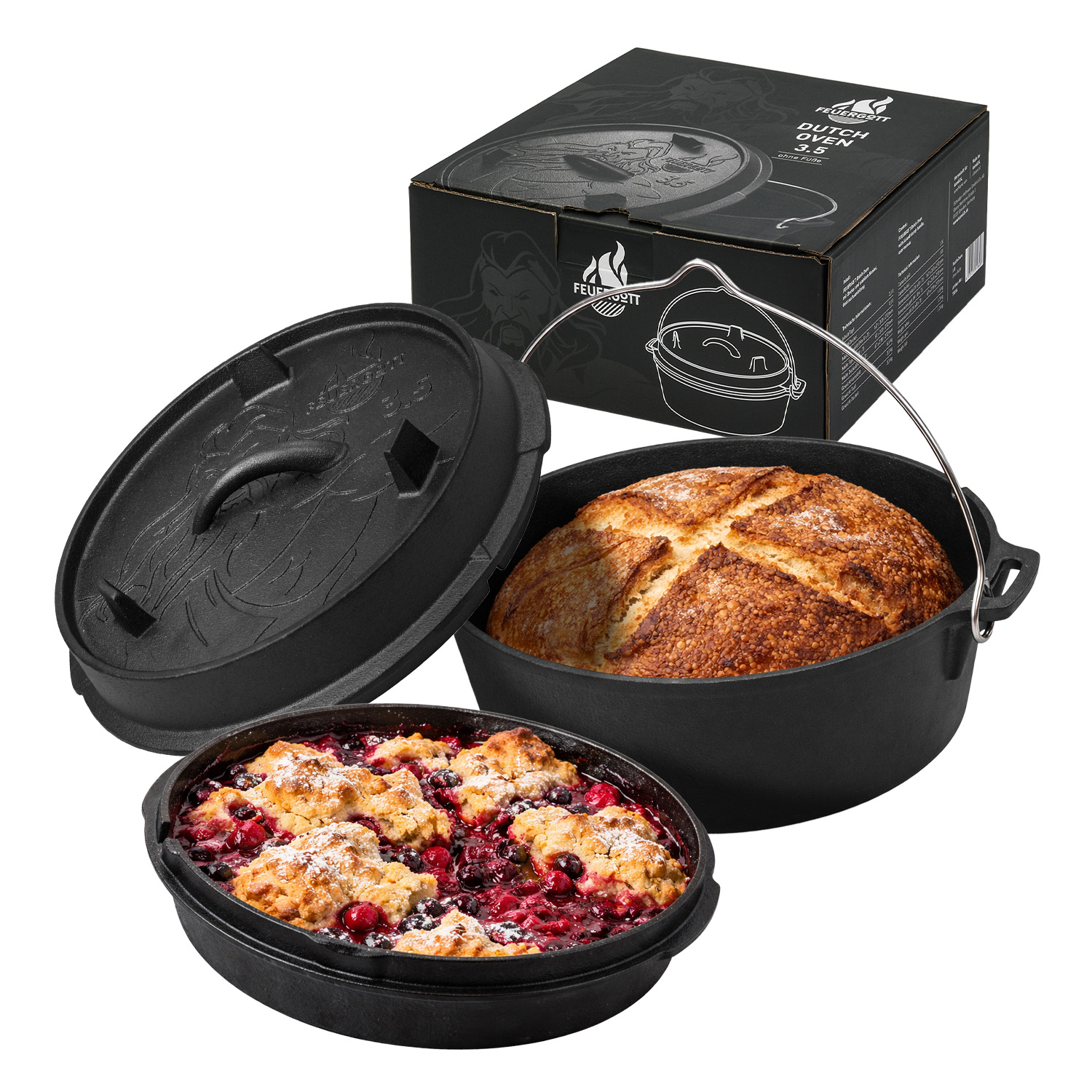 FEUERGOTT Dutch Oven 3,5 l