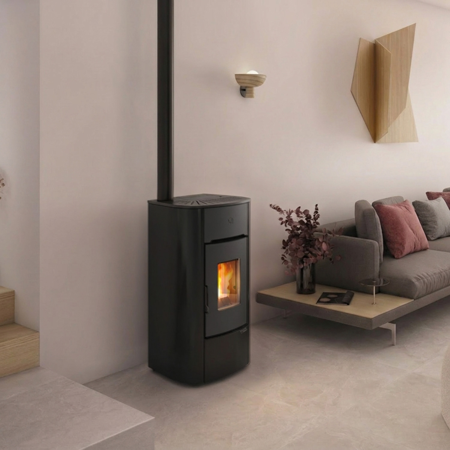 Extraflame Mariella Plus AD Pelletofen Traditional Line schwarz