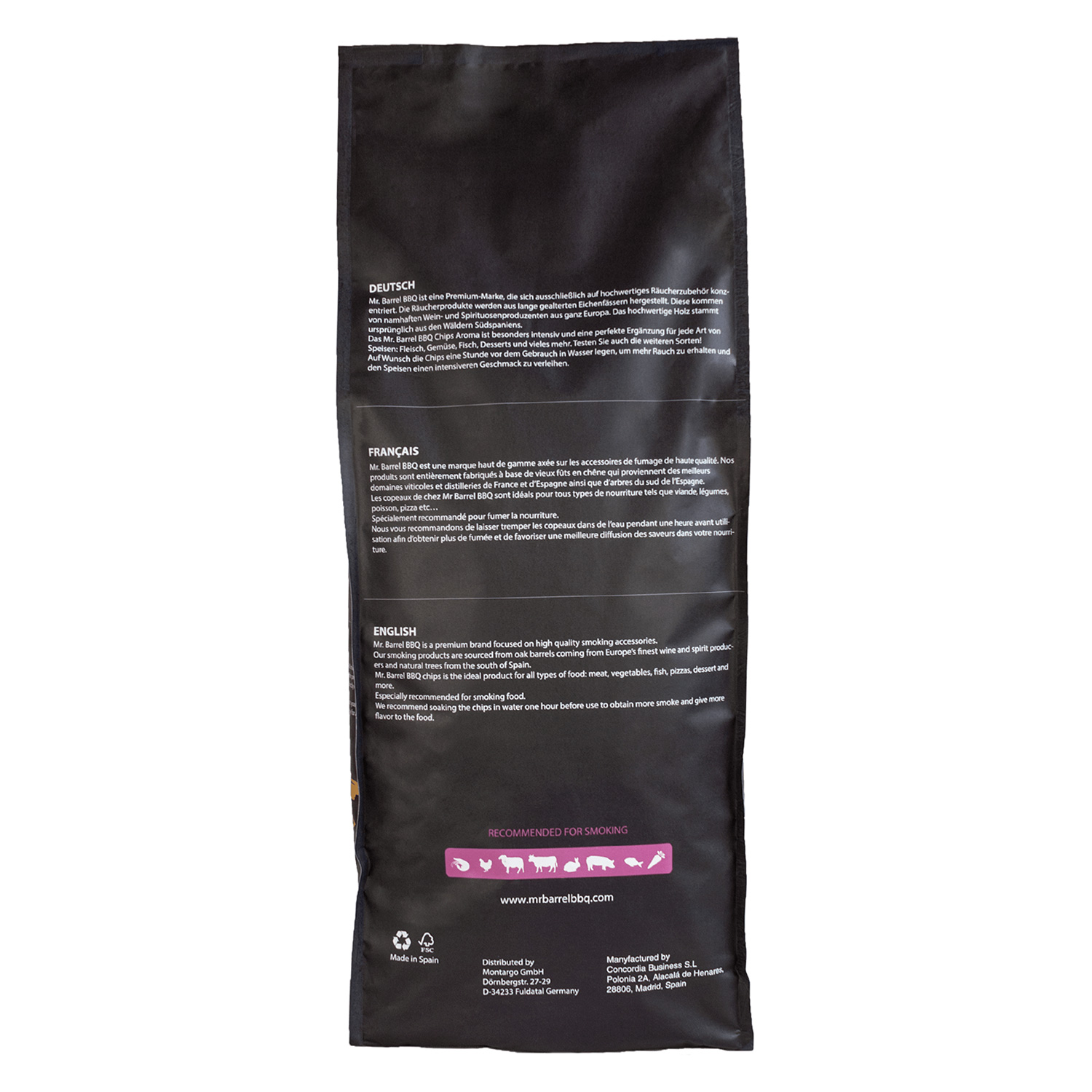 Mr. Barrel BBQ Smoking Chips XL Red Wine, 2,7 kg