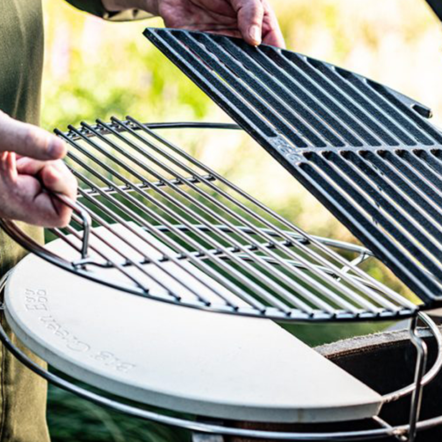 Big Green Egg Halbrunder Edelstahl-Grillrost für Large Big Green Egg Halbrunder Edelstahl-Grillrost für Large