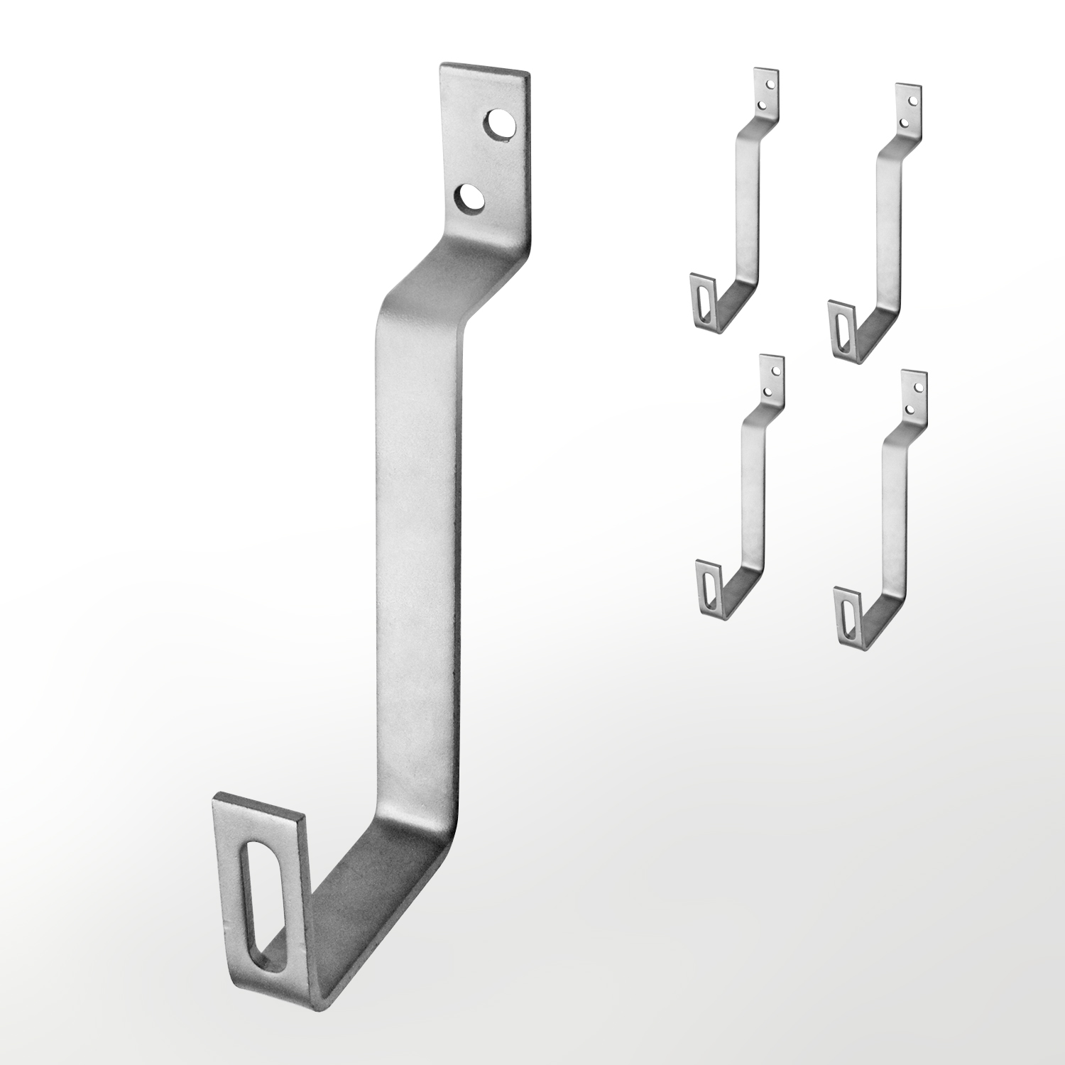 Dachhaken-Set Edelstahl Biberschwanz 4 Dachhaken-Set Edelstahl Biberschwanz 4