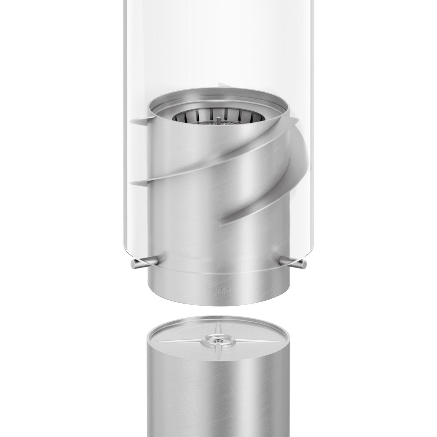 höfats SPIN 1200 Standerhöhung Silber