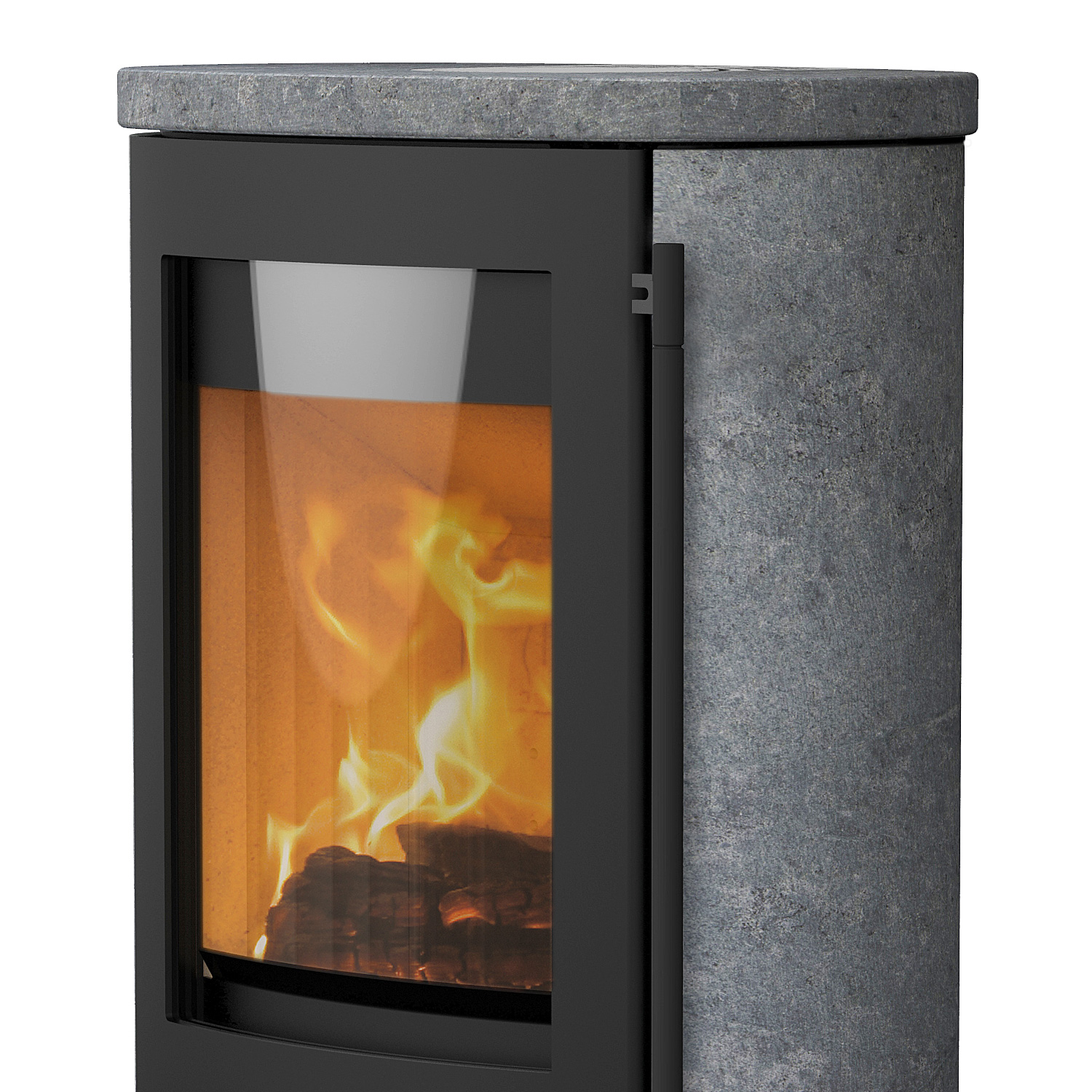 Lotus Jubilee 25 Kaminofen Stahl Schwarz / Speckstein, DIBt